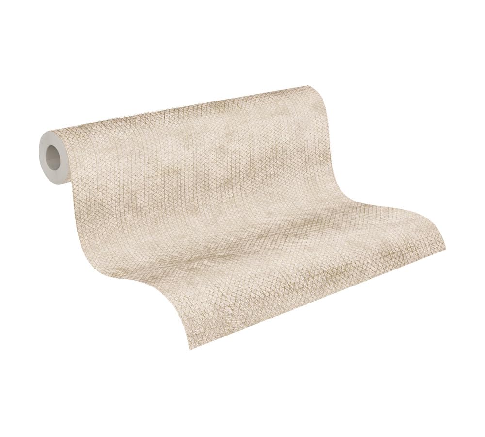 a-s-cr-ation-the-bos-388262-vliestapete-beige-gold-metallic image 4