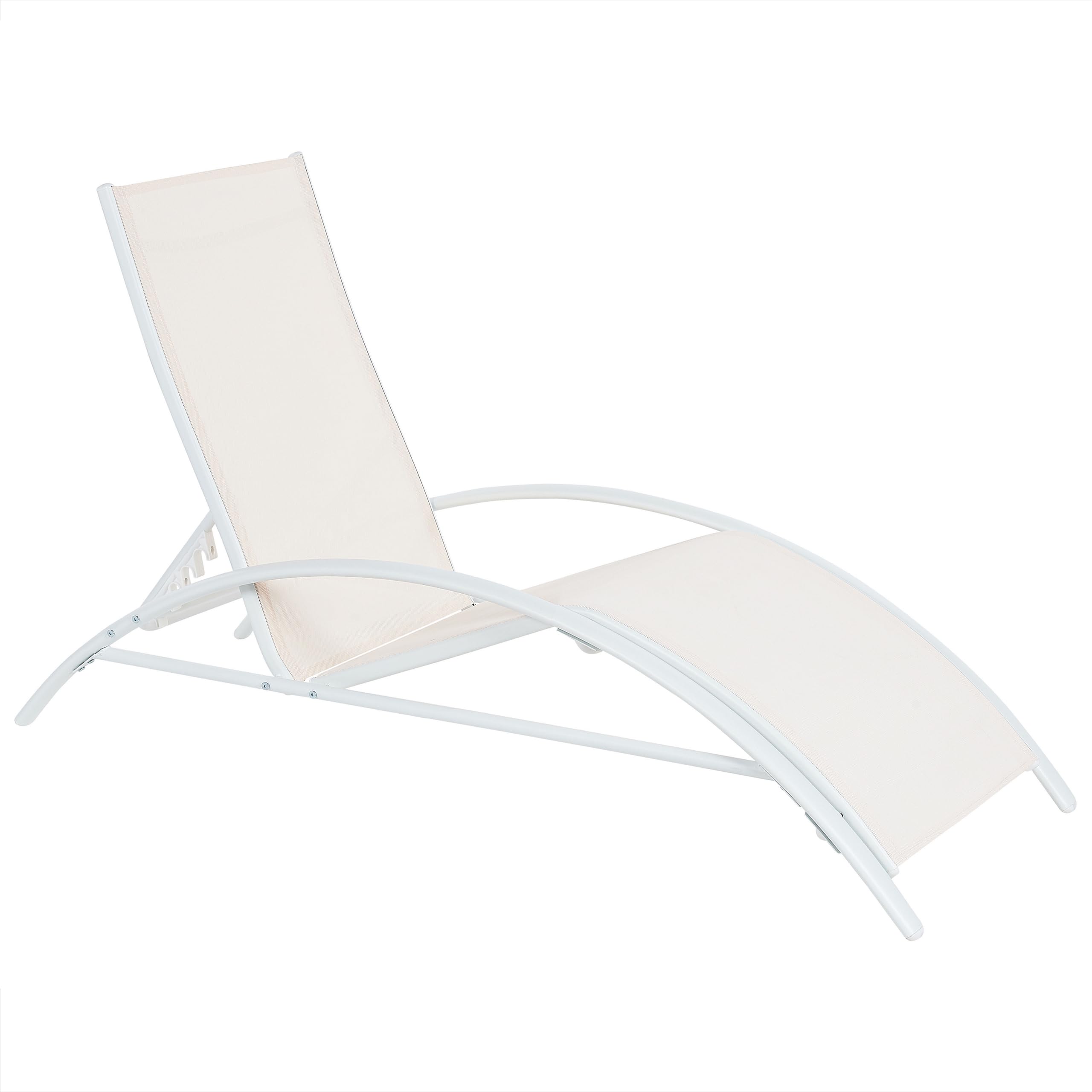beliani-gaeta-gartenliege-beige-stahl-verstellbar-klappbar image 4