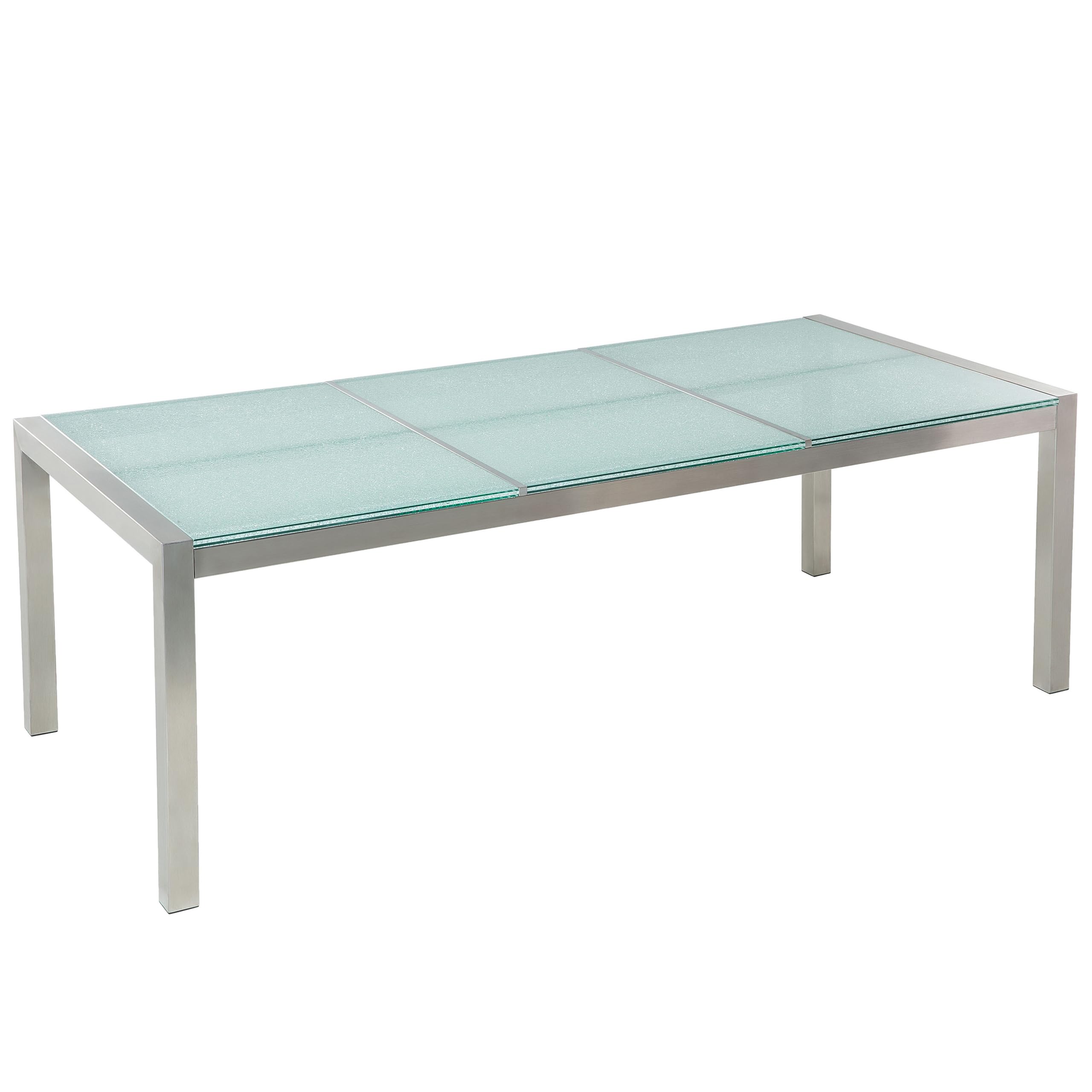 beliani-grosseto-gartenset-8-sitzer-beige-220-cm-glas image 5