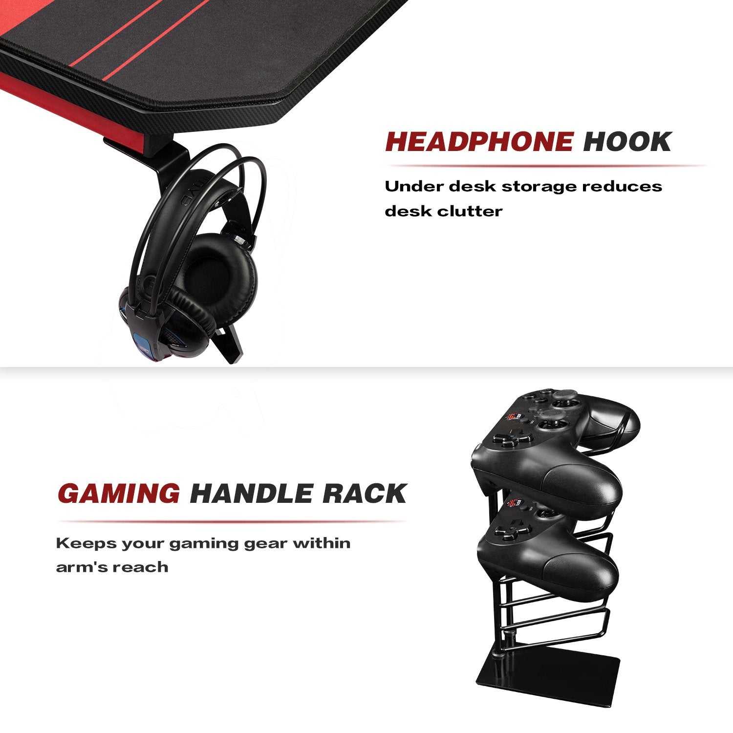 homall-gaming-desk-schreibtisch-schwarz-140-cm-t-form image 5