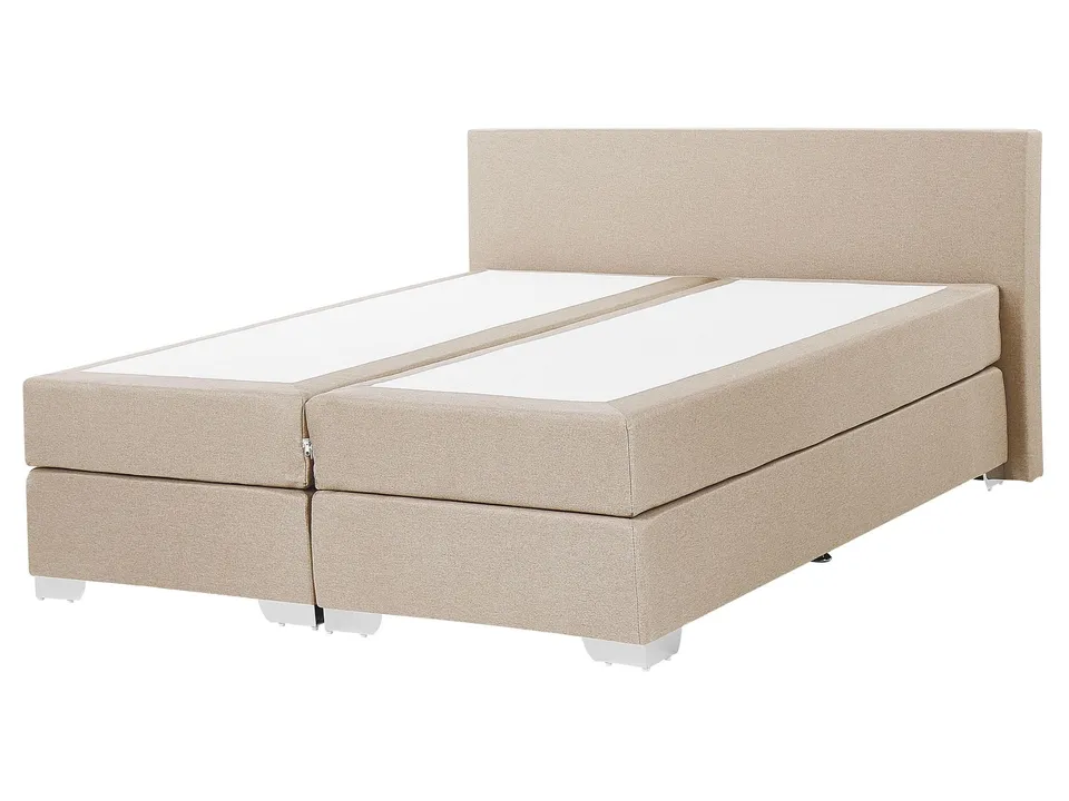 beliani-betten-president-boxspringbett-160x200-beige image 1