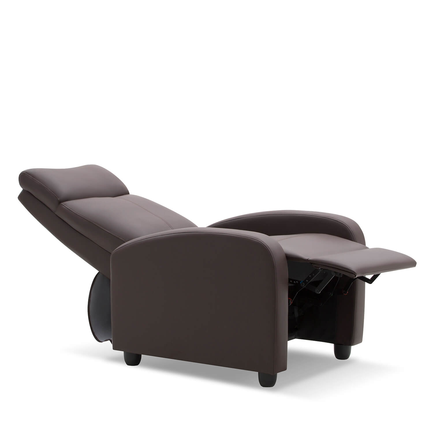 homall-recliner-massagesessel-fernsehsessel-braun-kunstleder image 2