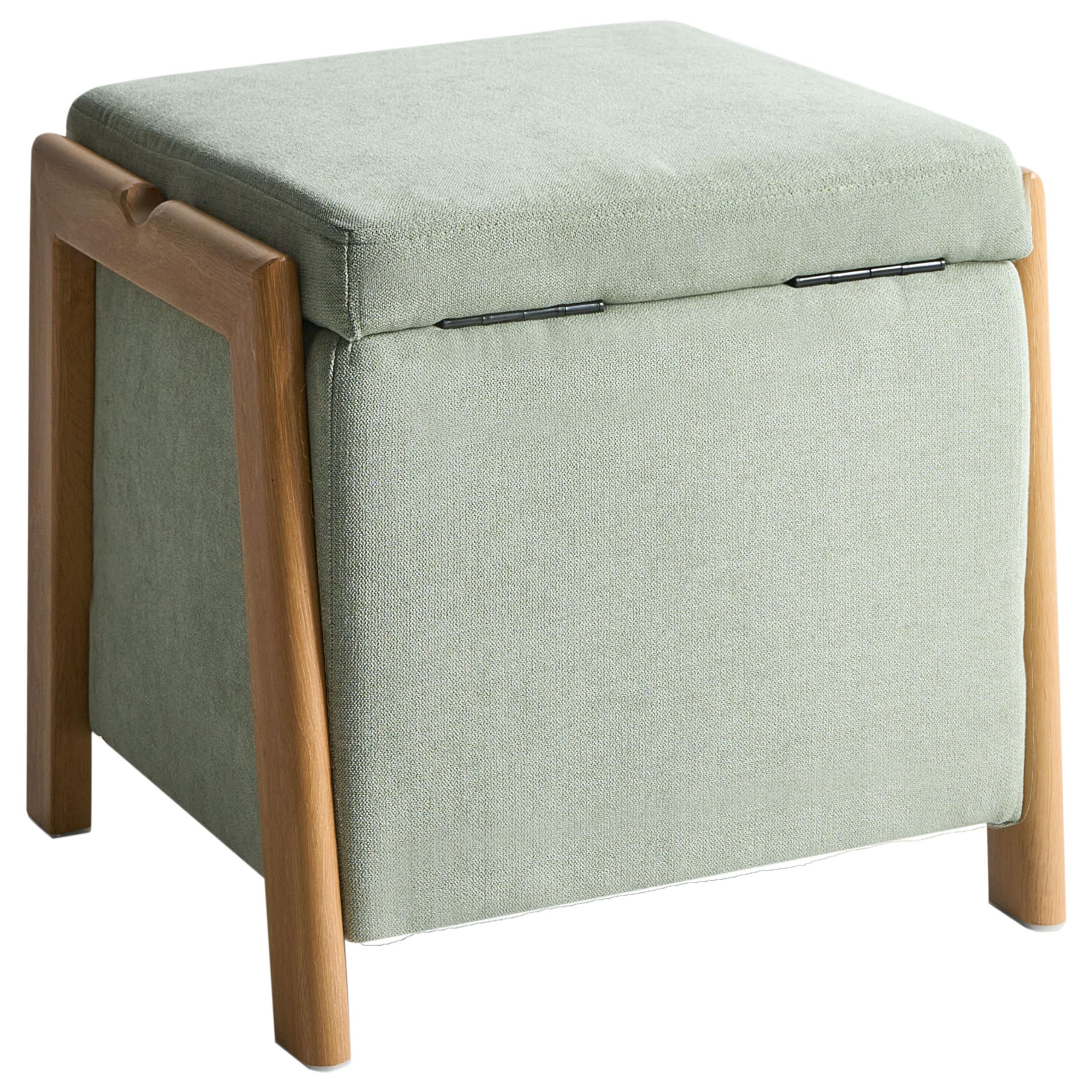 beliani-edland-pouf-40x40-stauraum-stoff-hellgr-n image 6