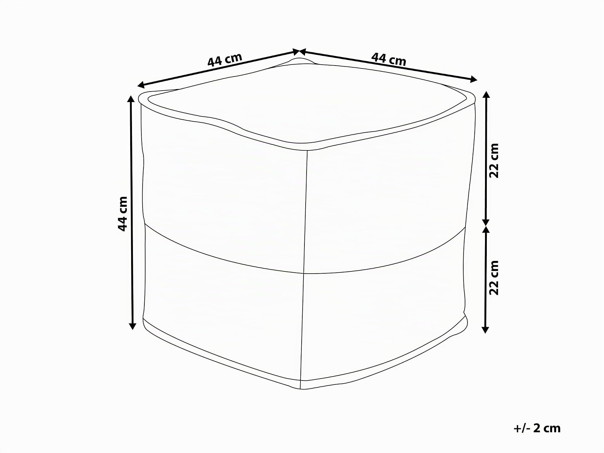 beliani-kirama-pouf-quadratisch-beige-jute-baumwolle image 3