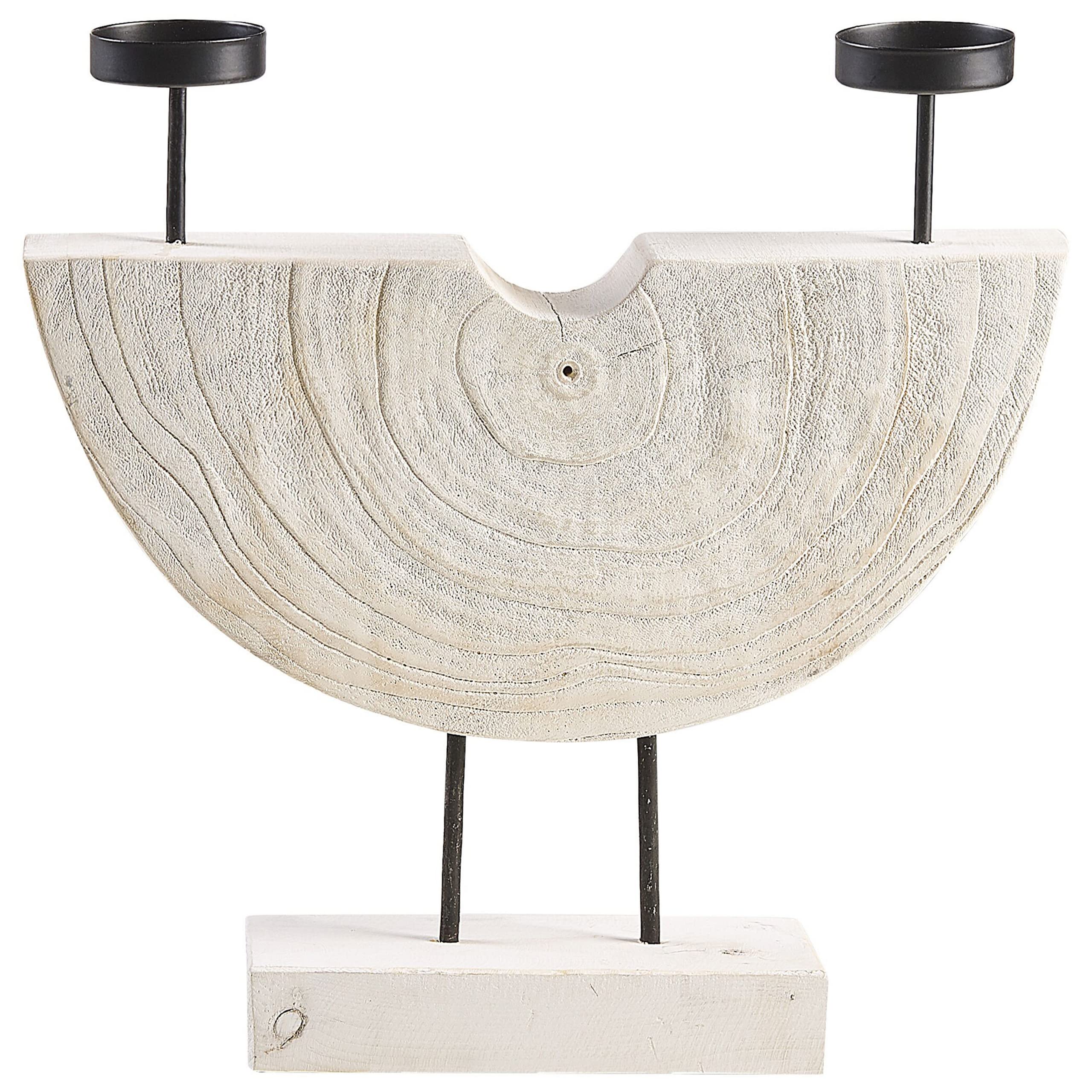 beliani-apango-kerzenhalter-wei-holz-halbmond-teelicht image 7