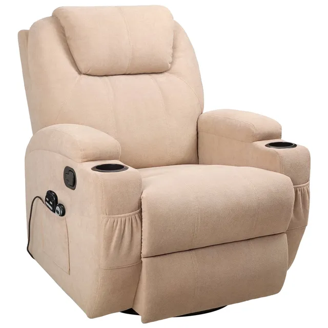 homall-recliner-chair-massagesessel-beige-mit-fu-st-tze image 1