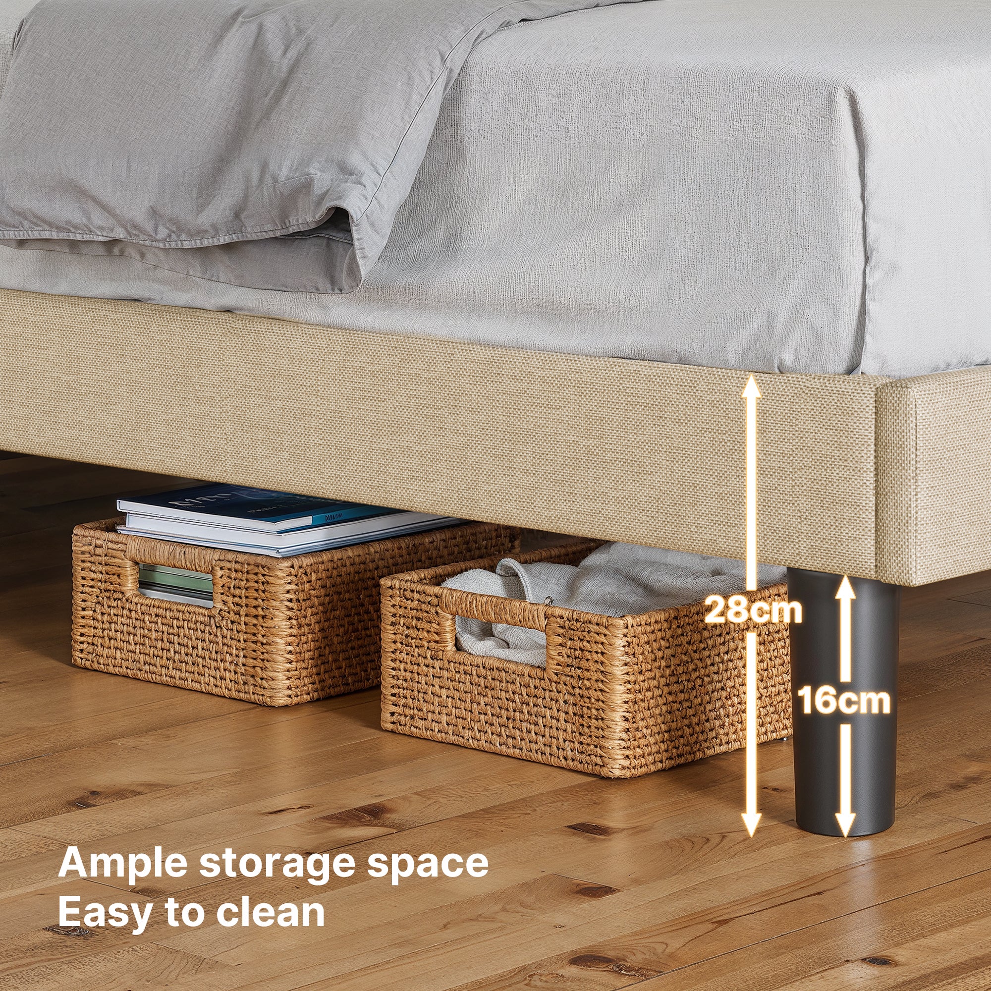 bealife-bf28-einzelbett-120x200-beige-mit-led-und-ladestation image 8
