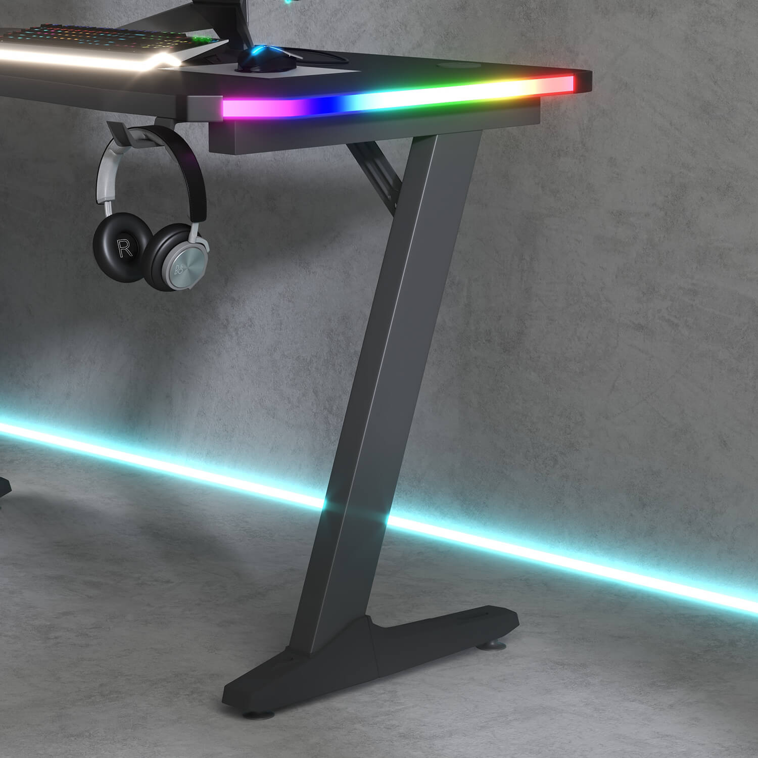 homall-gaming-desk-schreibtisch-47-zoll-rgb-carbon-schwarz image 5
