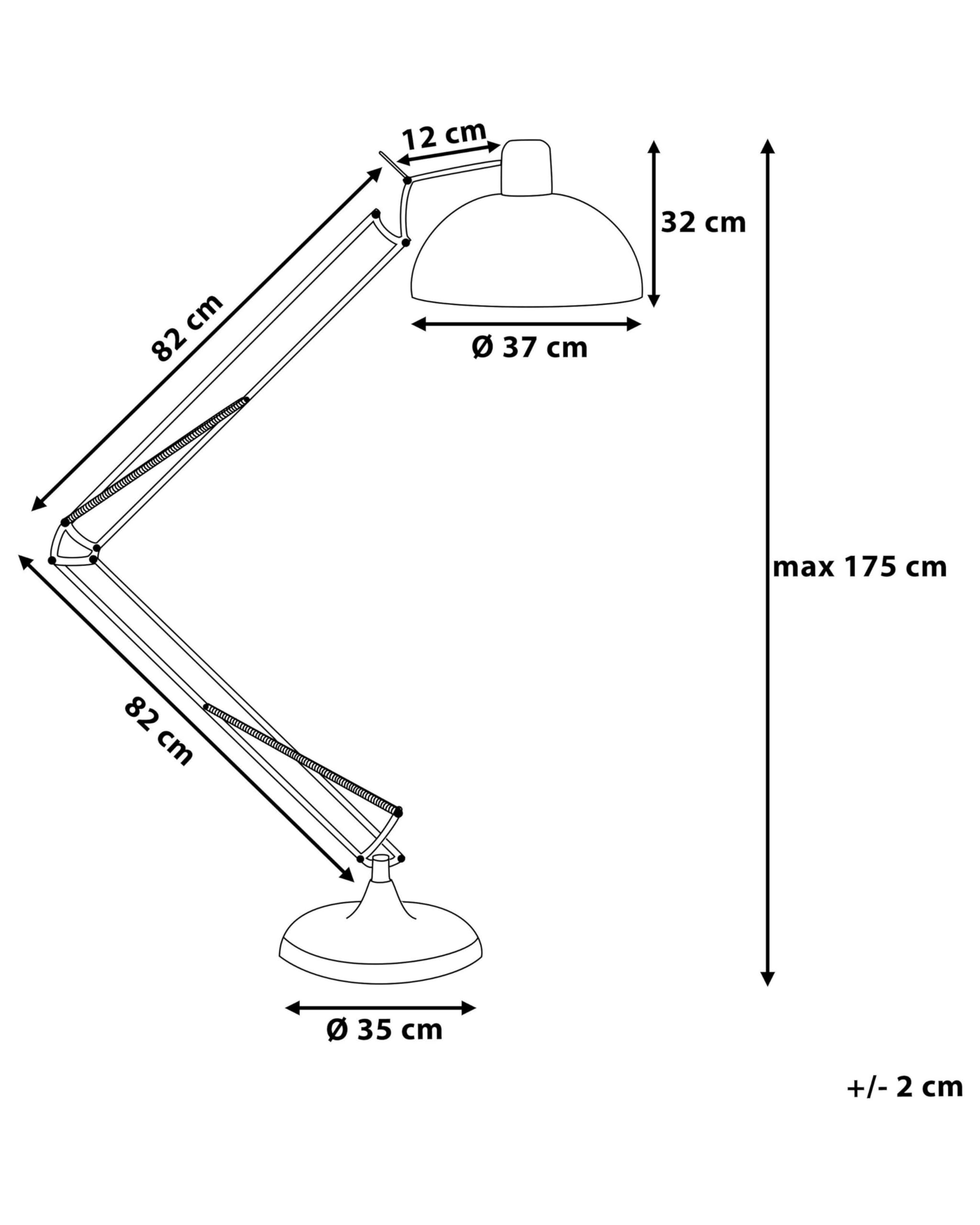 beliani-parana-stehlampe-kupfer-metall-175-cm-verstellbar image 3
