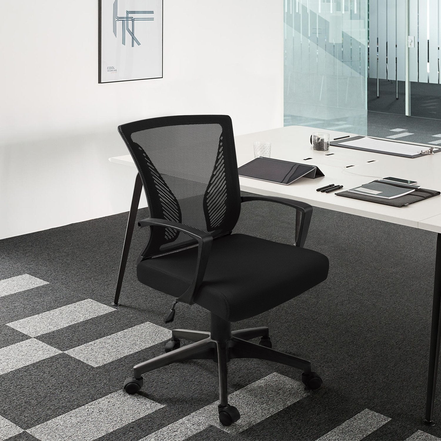 homall-office-mesh-chair-b-rostuhl-halbhoch-schwarz-2er-set-netz image 3