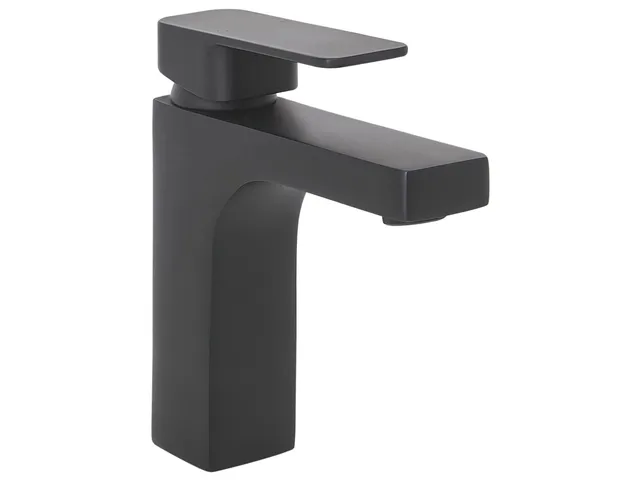 beliani-irupu-waschbeckenarmatur-schwarz-matt-mit-einhebel image 1
