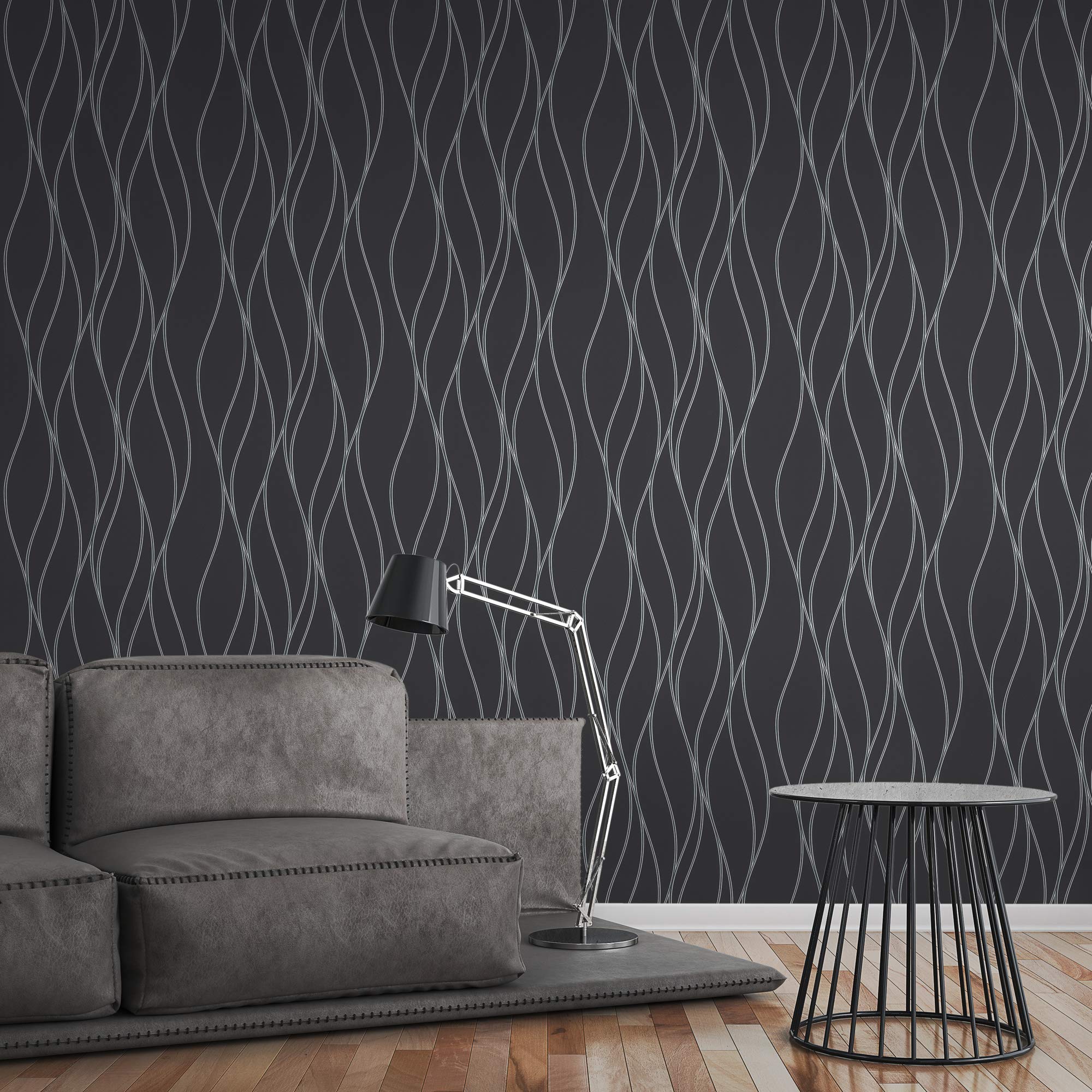 a-s-cr-ation-trendwall-3713-24-vliestapete-streifen-grau-schwarz image 7