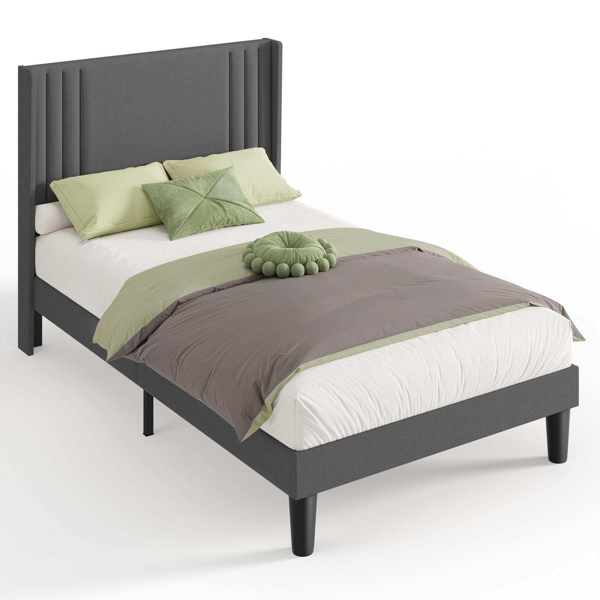 bealife-bf45-doppelbett-120x200-dunkelgrau-mit-lattenrost image 1