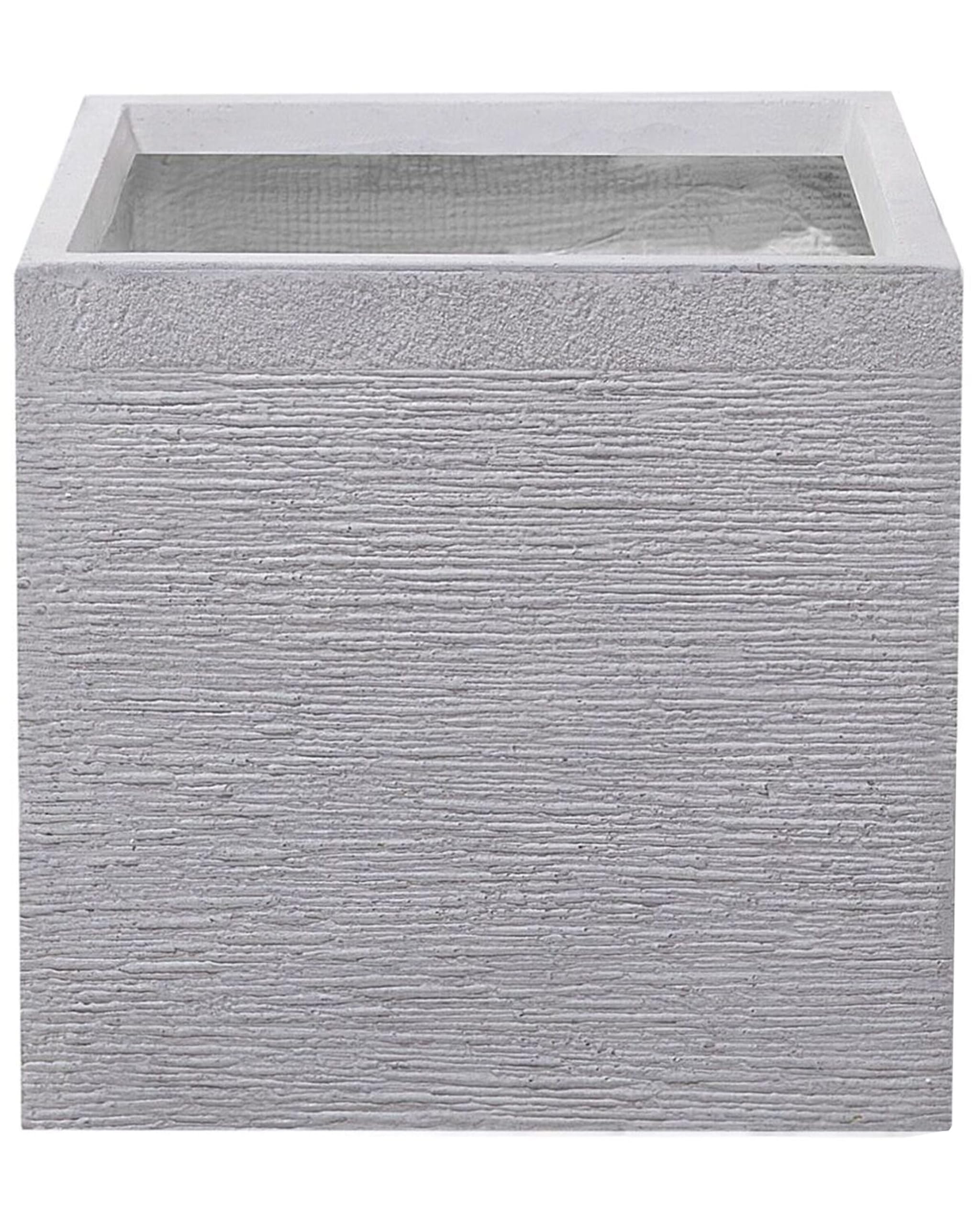 beliani-paros-blumentopf-40x40x38-cm-hellgrau-52-l image 1