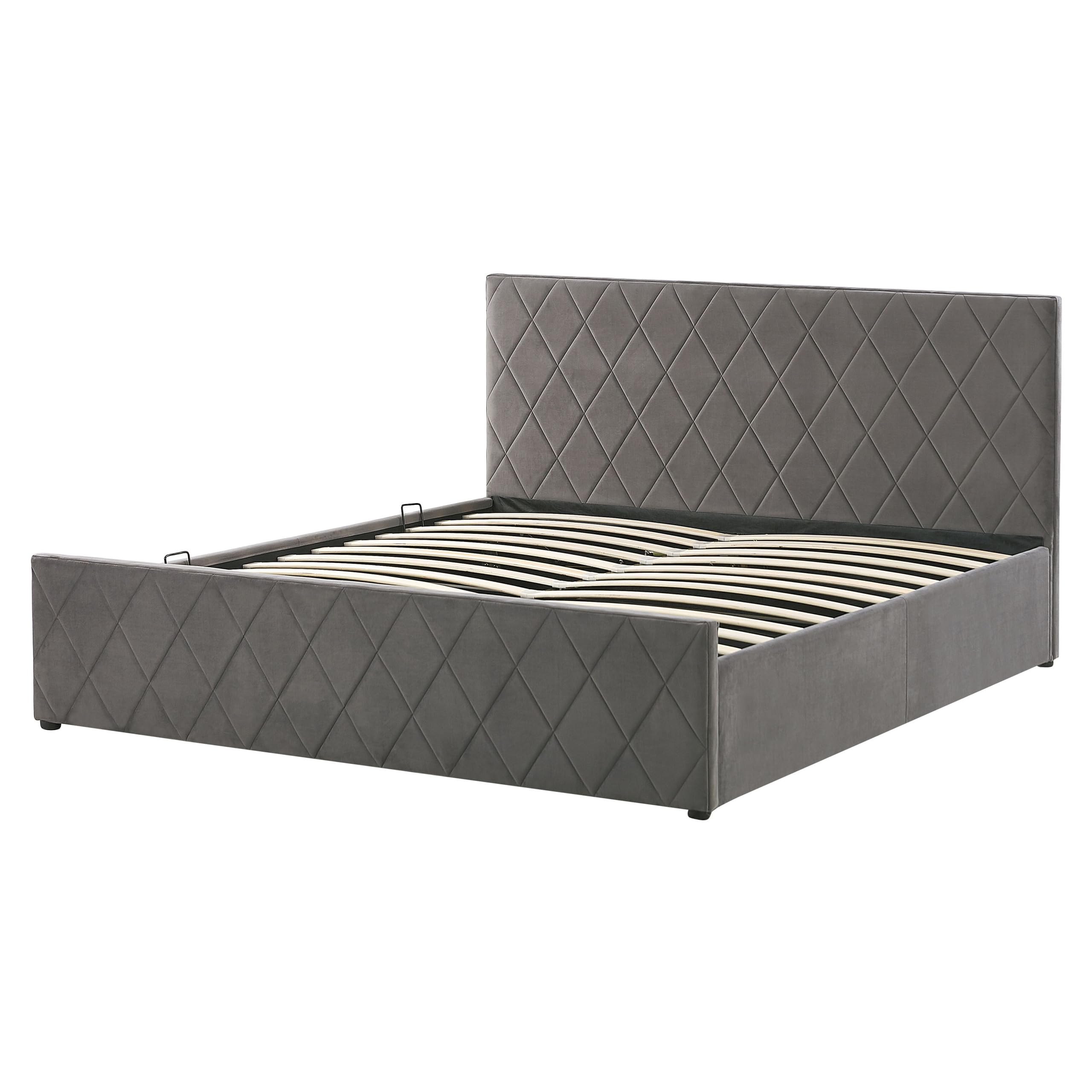 beliani-rochefort-doppelbett-160x200-grau-samt-mit-bettkasten image 4
