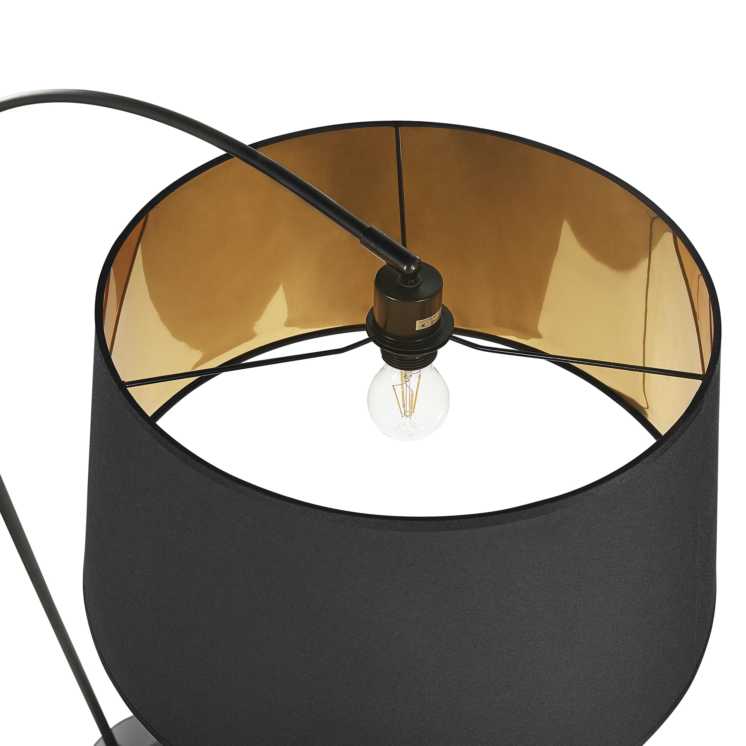 beliani-yabus-bogenlampe-schwarz-kupfer-marmor-197-cm image 5