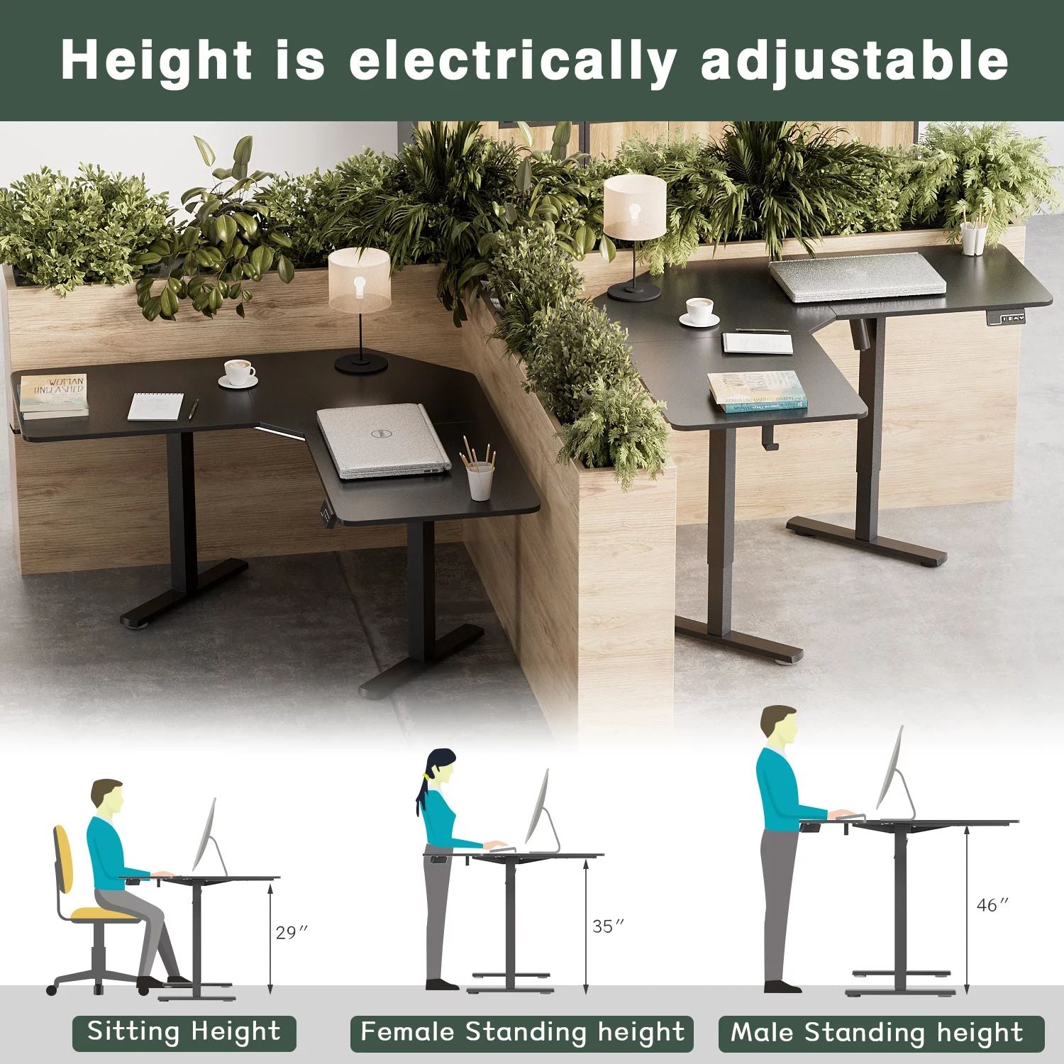 homall-standing-desk-schreibtisch-schwarz-h-henverstellbar-2 image 6