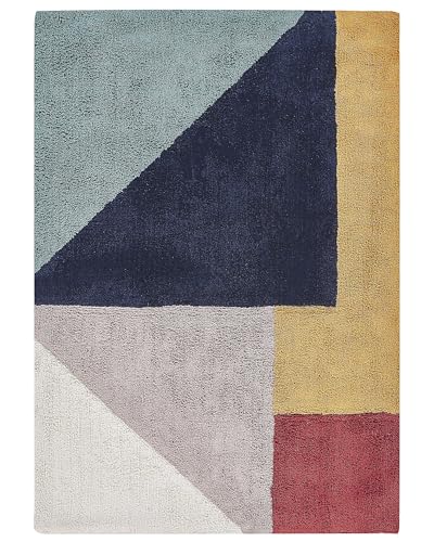 beliani-jalgaon-baumwoll-teppich-bunt-160x230-cm-retro image 8