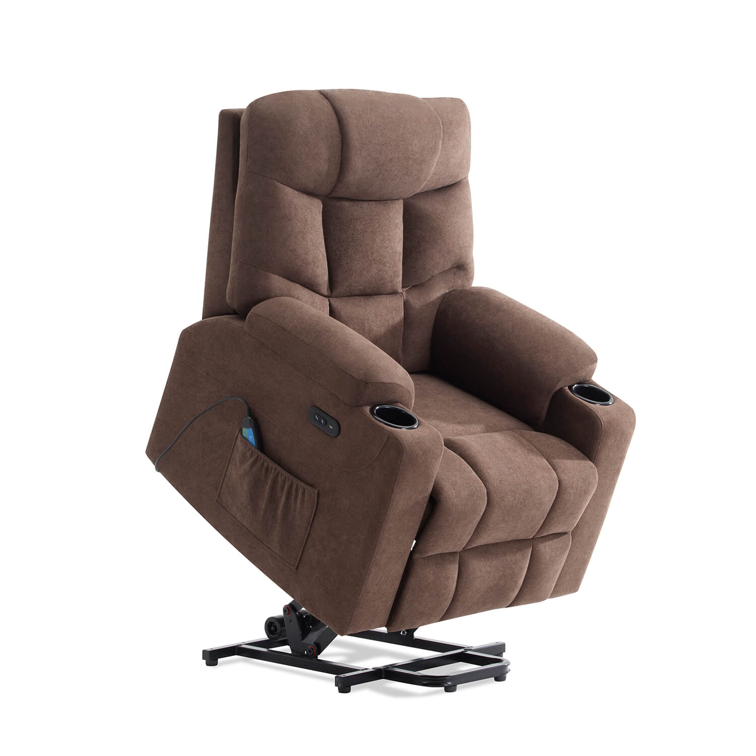 homall-recliner-chair-aufstehsessel-stoff-braun-w-rme image 8