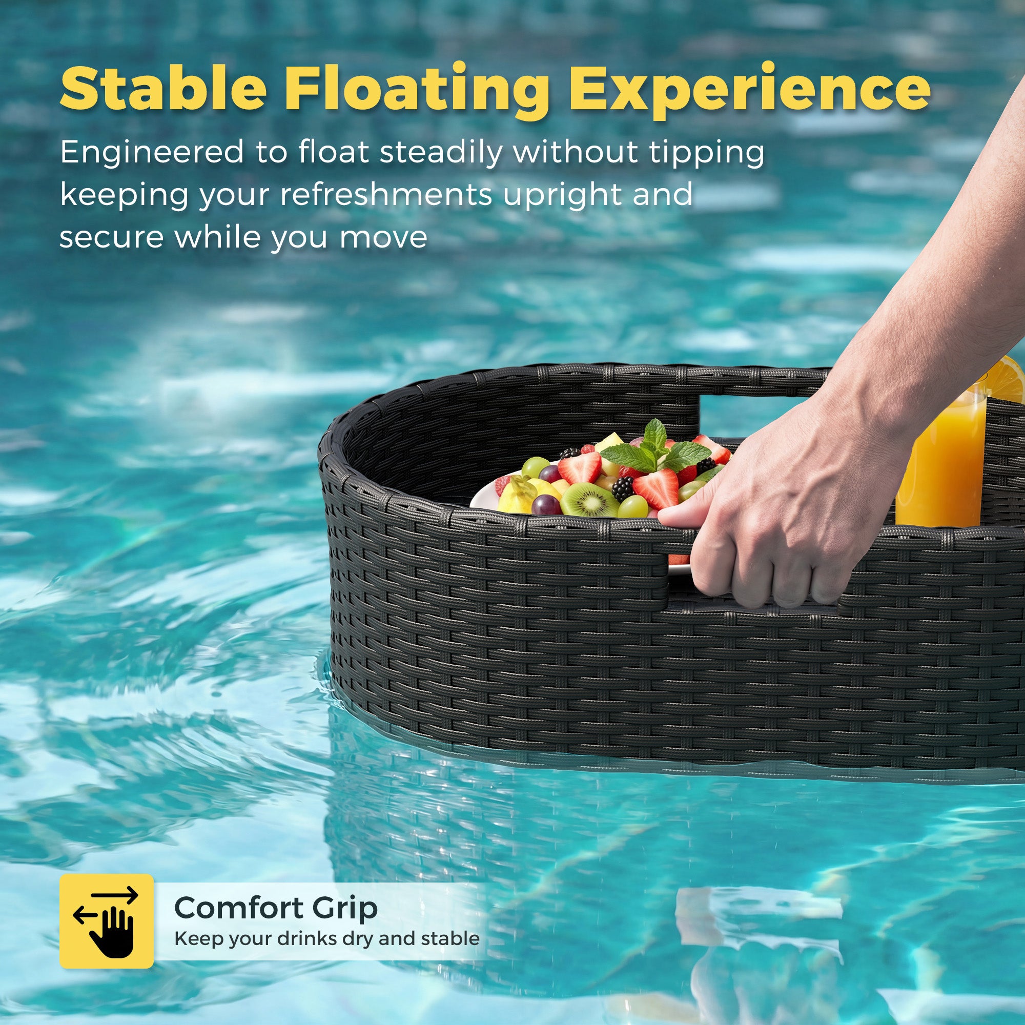 homall-patio-furniture-pool-tablett-rattan-schwarz-schwimmend image 5