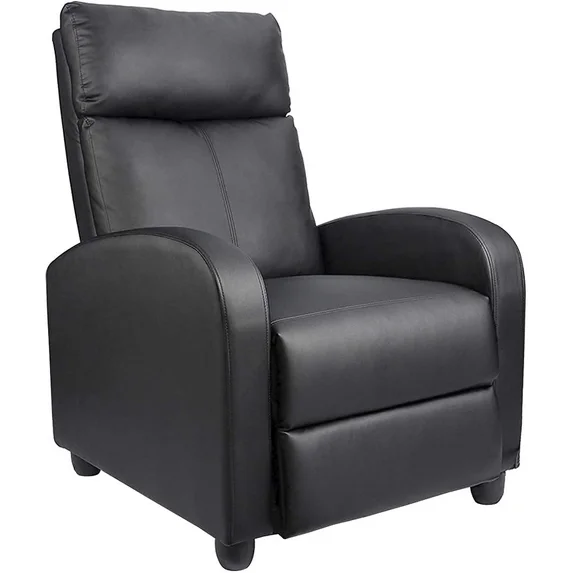 homall-recliner-chair-relaxsessel-kunstleder-schwarz image 8
