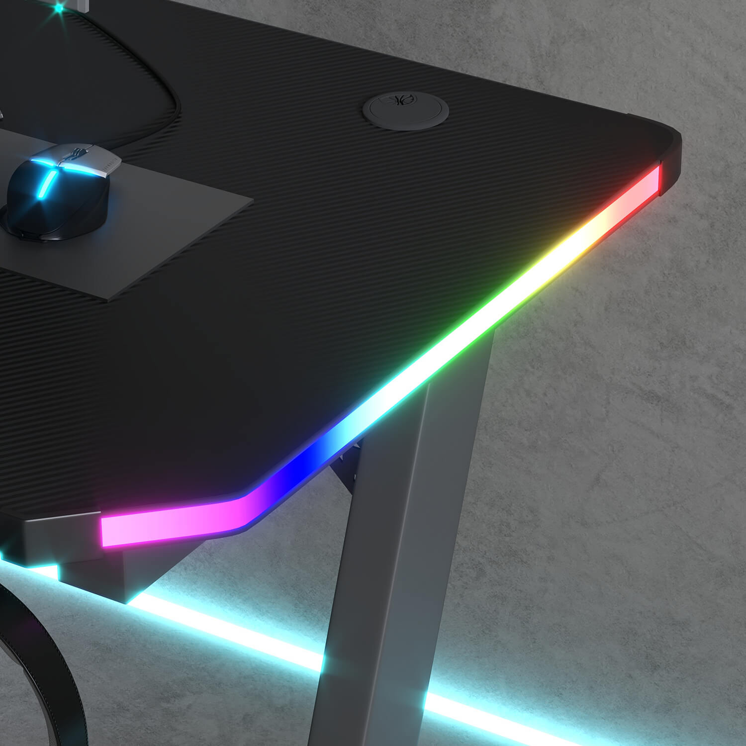 homall-gaming-desk-schreibtisch-47-zoll-rgb-carbon-schwarz image 4
