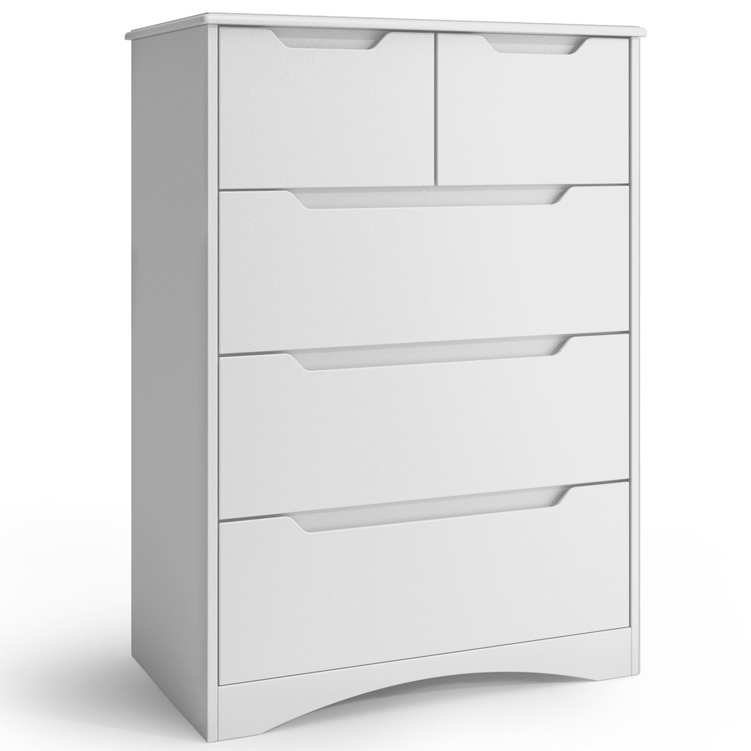 bealife-ap23-kommode-wei-5-schubladen-71x40x94-wasserdicht image 1