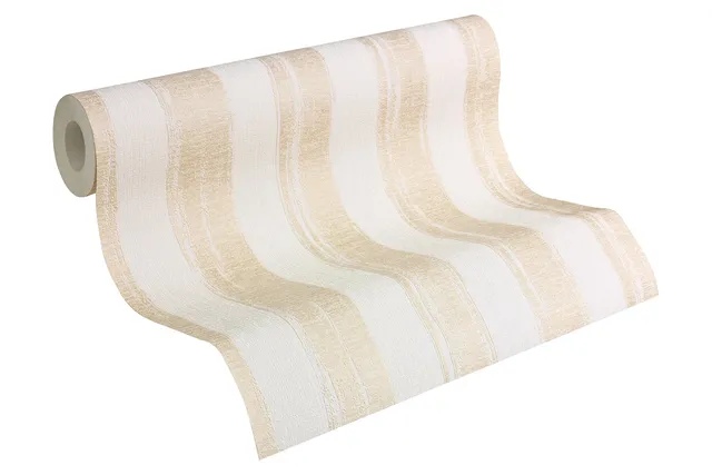 a-s-cr-ation-shabby-style-941565-vliestapete-beige-streifen image 1
