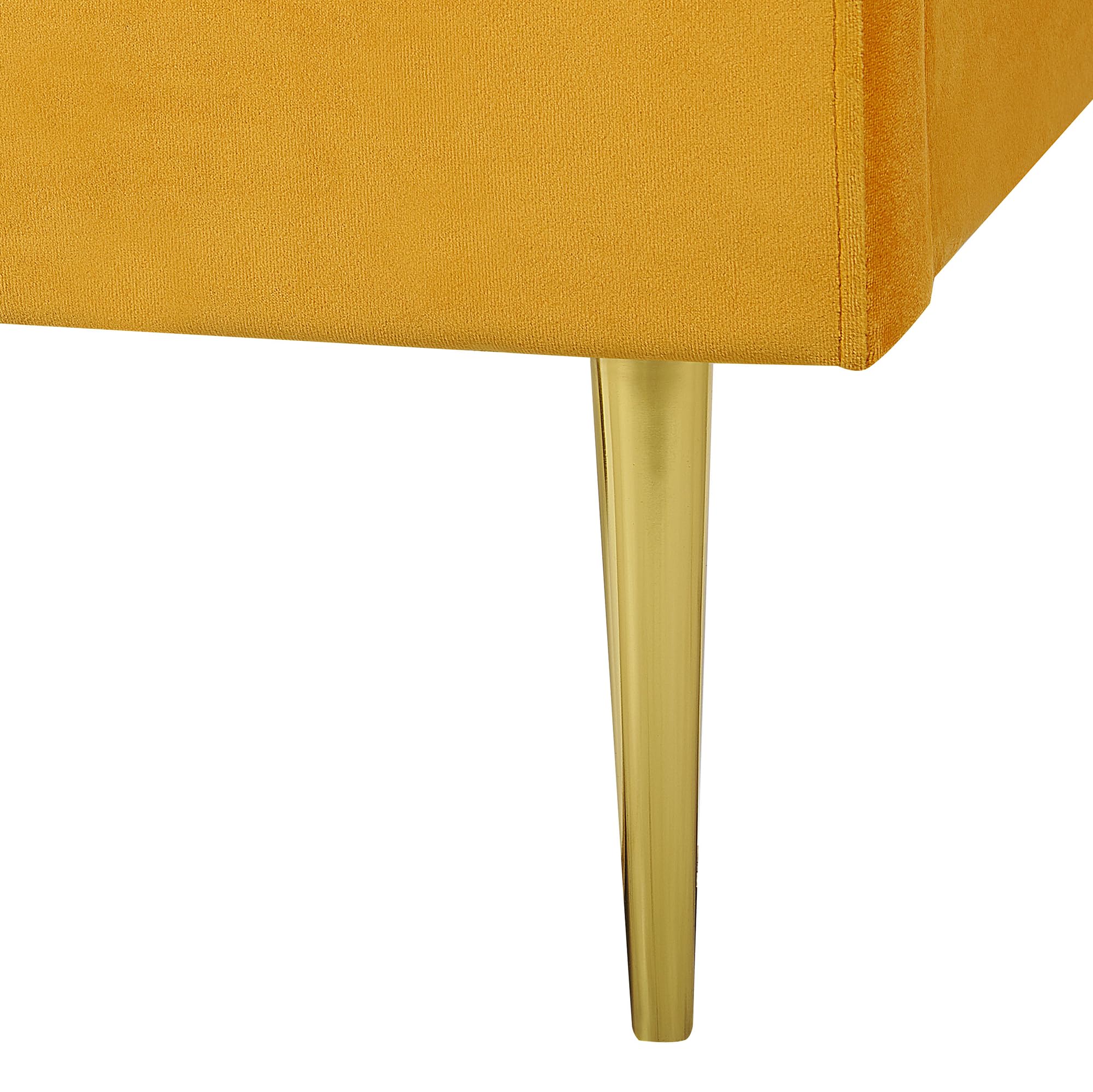 beliani-flayat-polsterbett-160x200-gelb-samt-mit-lattenrost image 8