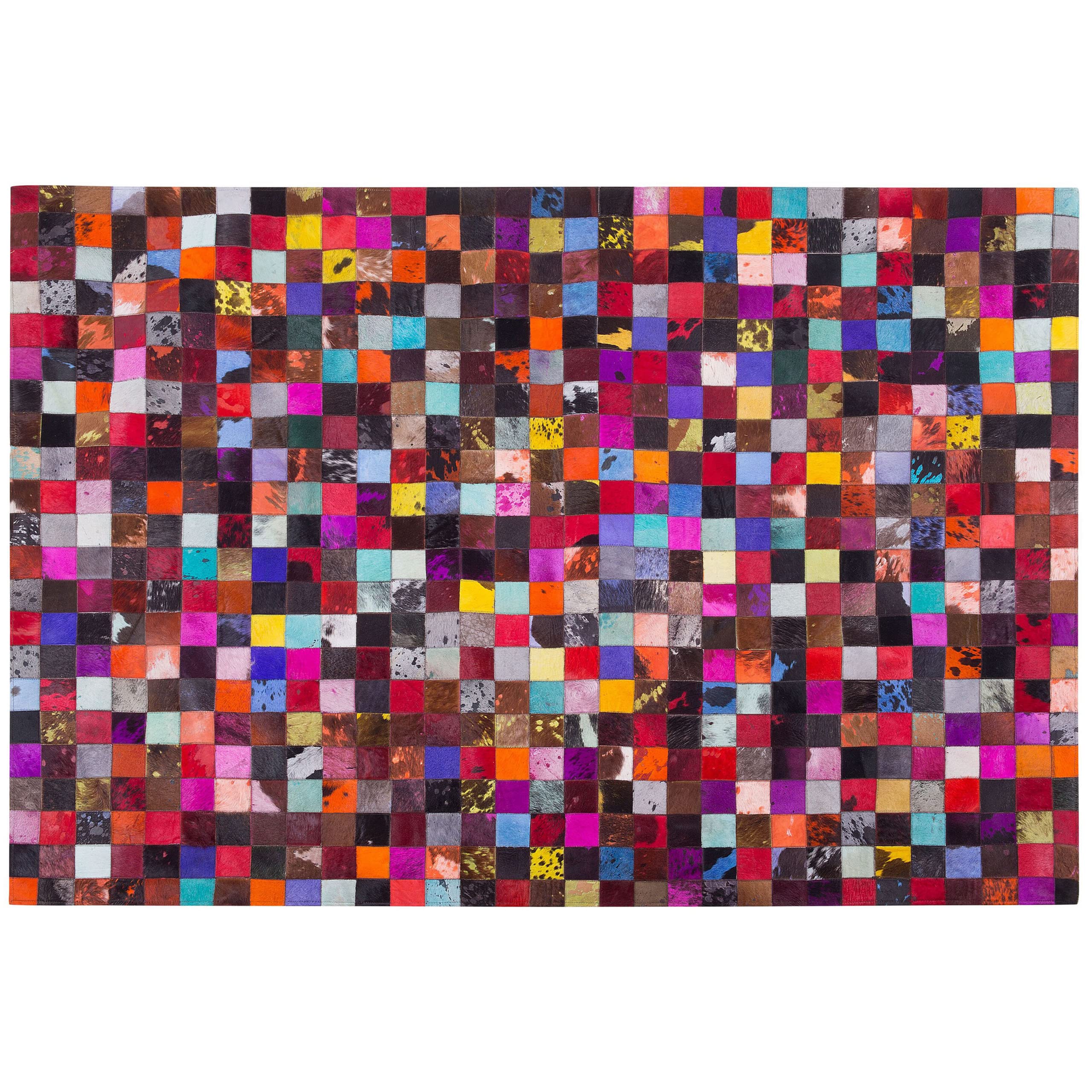 beliani-enne-lederteppich-200x300-cm-bunt-patchwork image 5