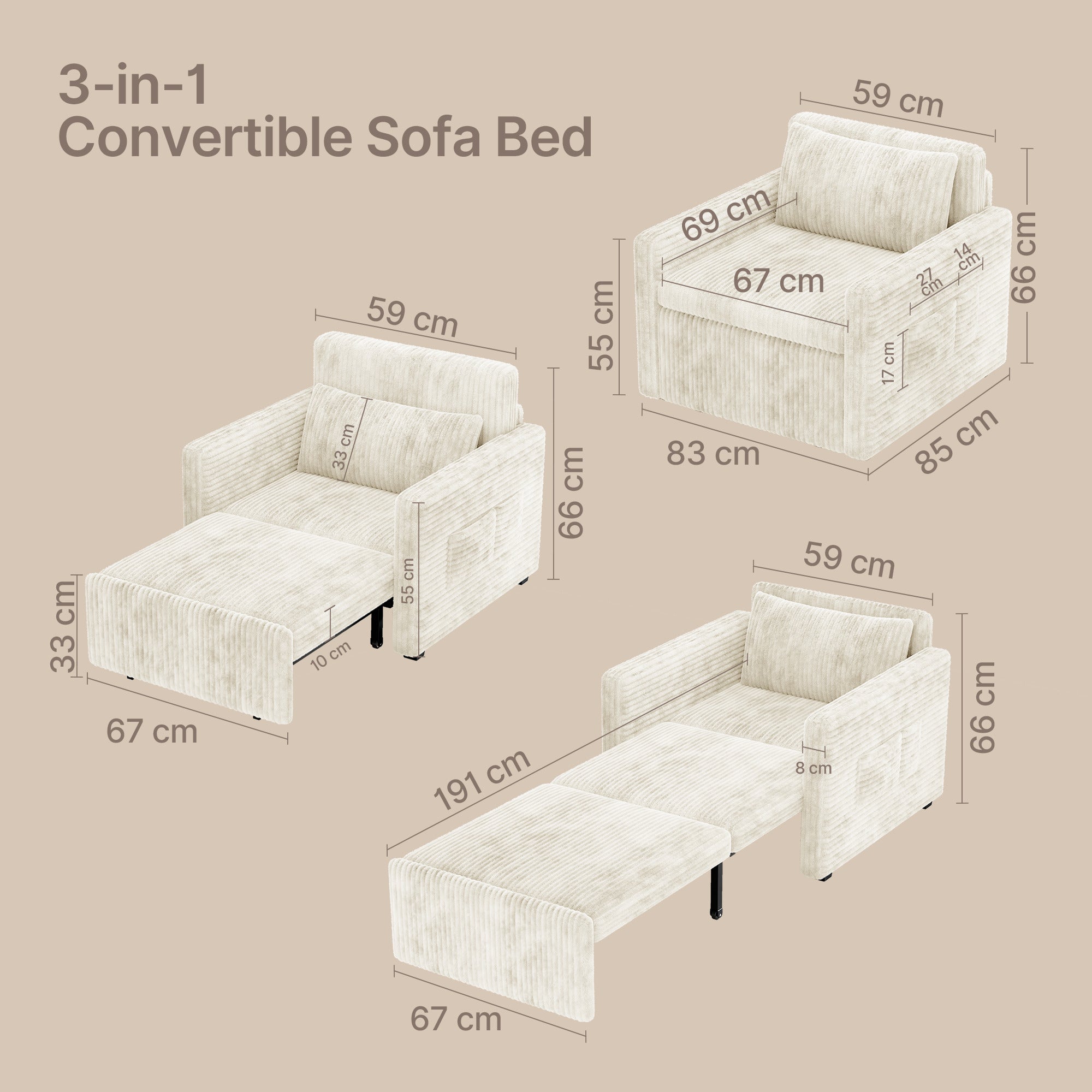 bealife-ar14-schlafsofa-cord-wei-3-in-1-f-r-1-person image 4