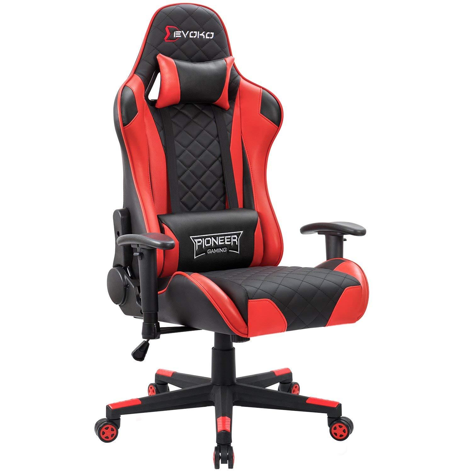 homall-pioneer-gaming-stuhl-kunstleder-rot-h-henverstellbar image 1