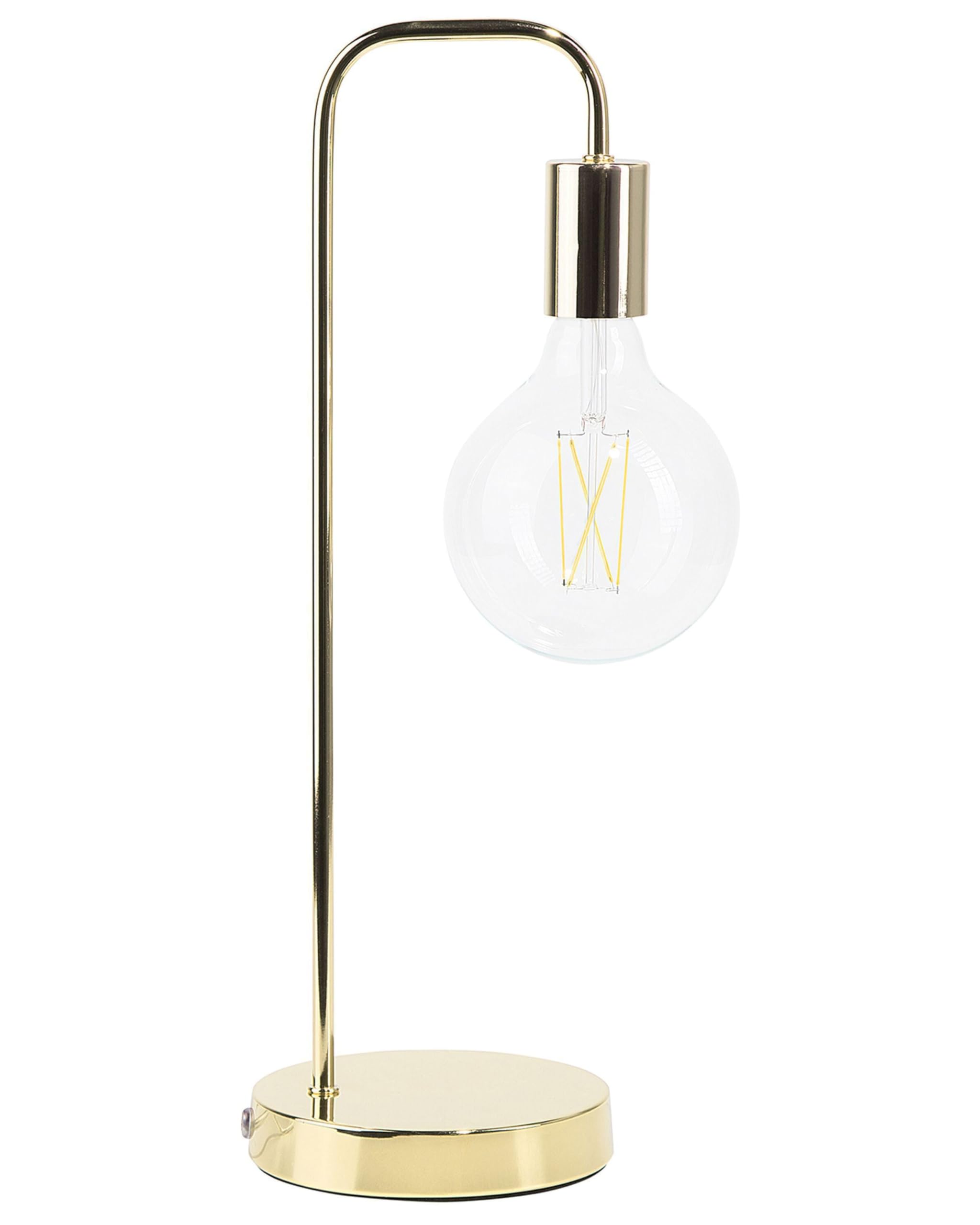 beliani-savena-tischlampe-metall-gold-e27-industrial image 1
