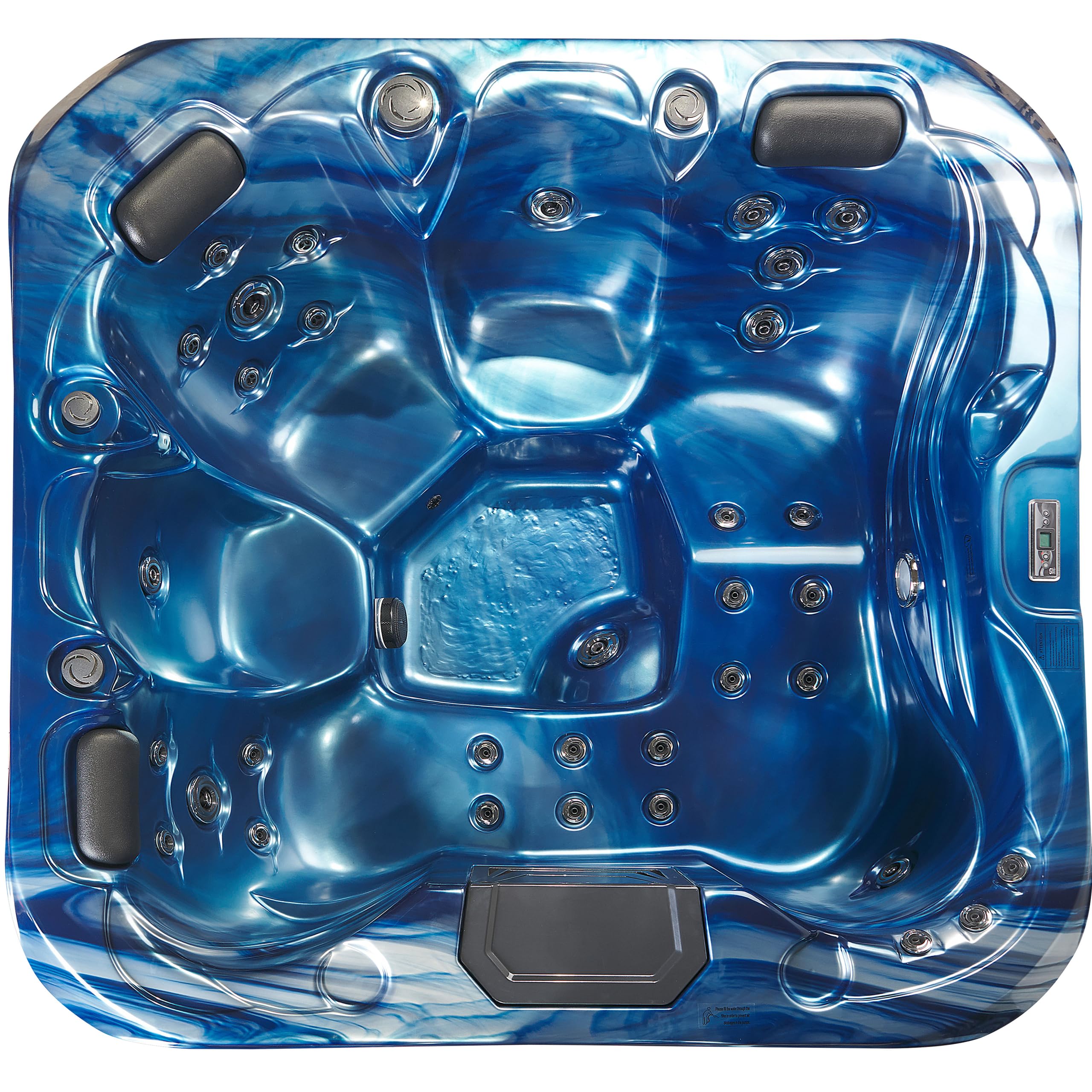 beliani-lastarria-whirlpool-200x200-blau-mit-led-und-massage image 4