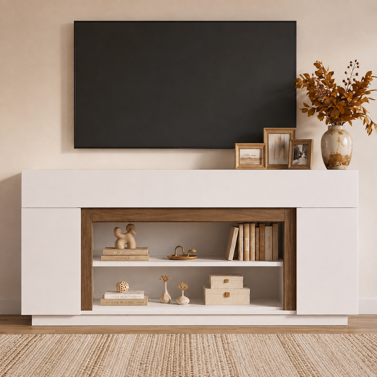 homall-tv-stand-tv-schrank-70-zoll-schwarz-walnuss image 4