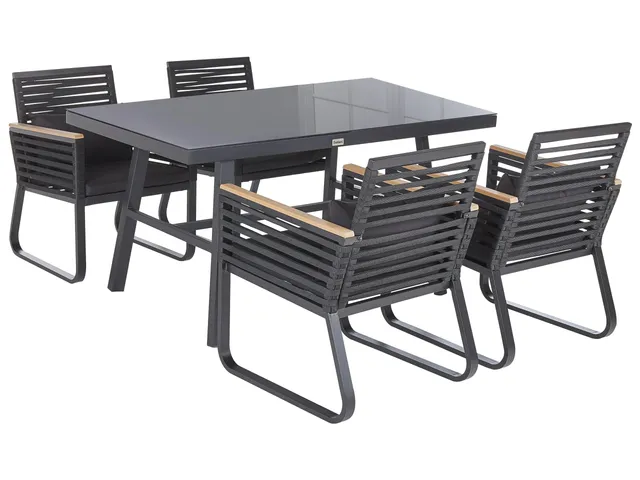 beliani-canetto-gartenm-bel-set-150x90-glas-mit-4-st-hlen-schwarz image 1