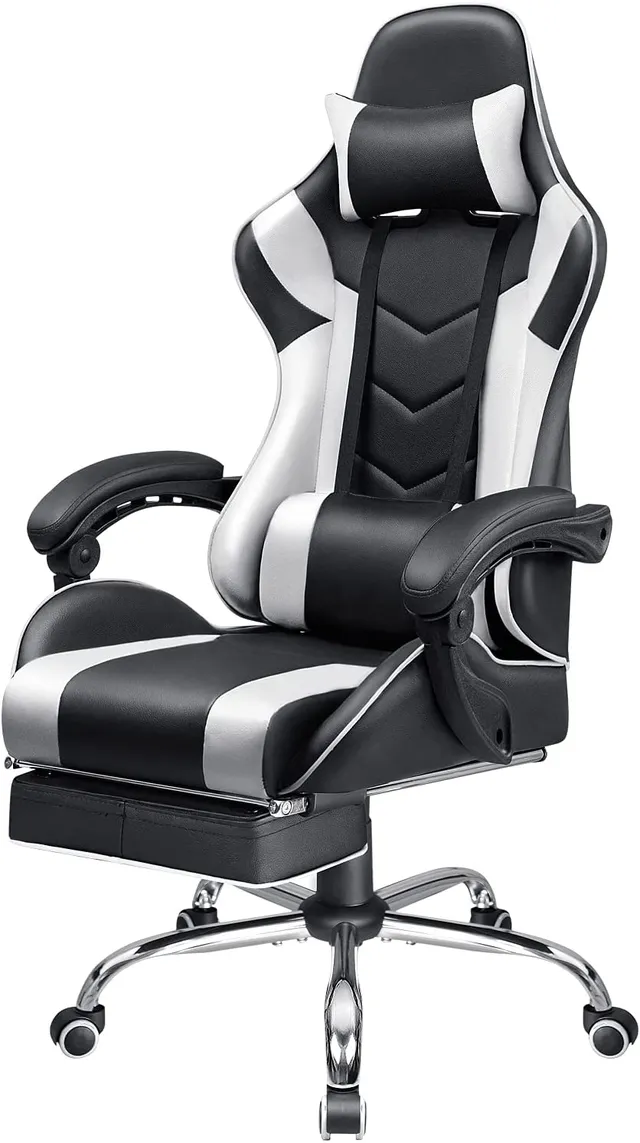 homall-gaming-chair-gamingstuhl-fu-st-tze-schwarz-150 image 1