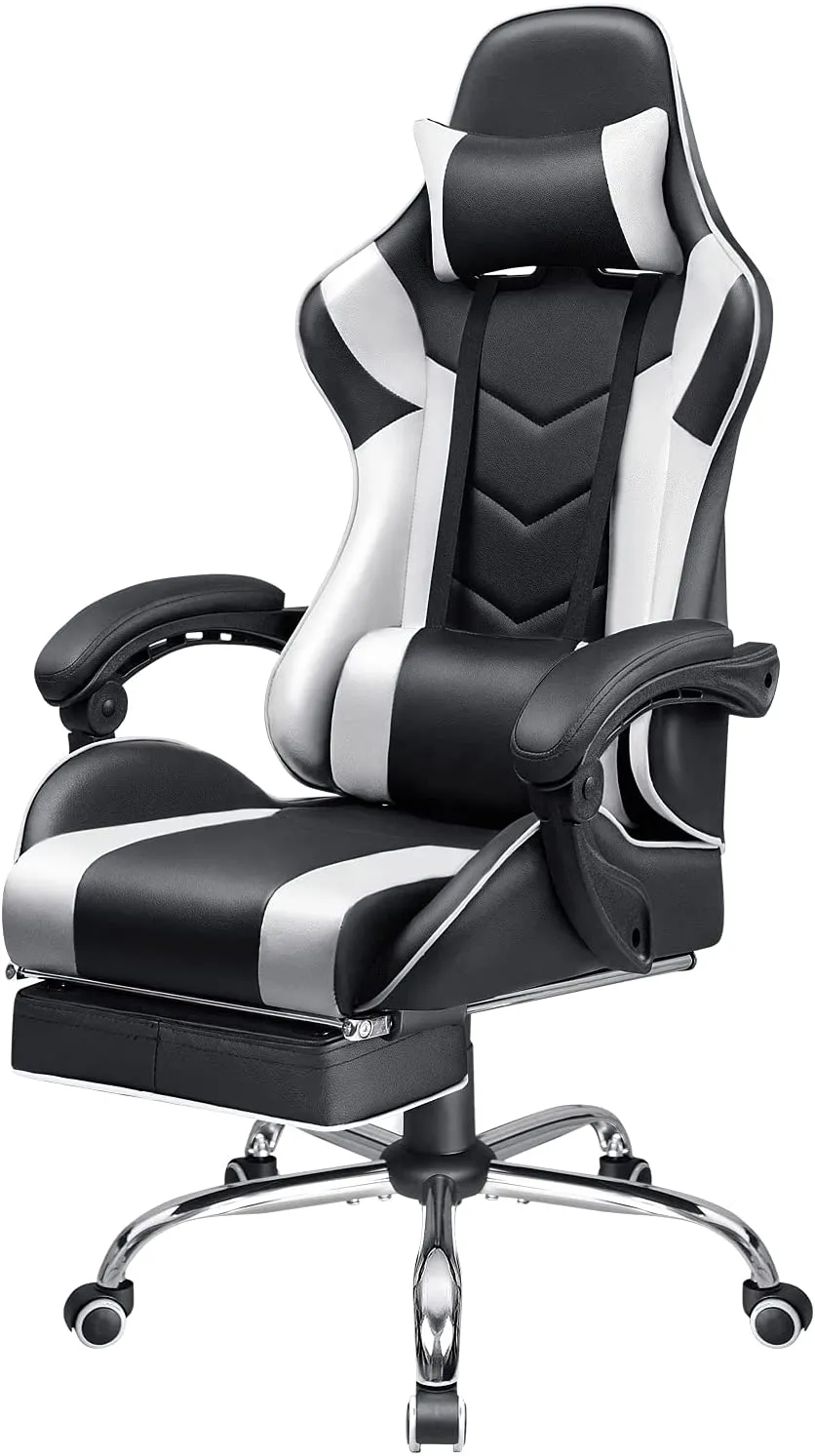 homall-gaming-chair-gamingstuhl-fu-st-tze-schwarz-150 image 1
