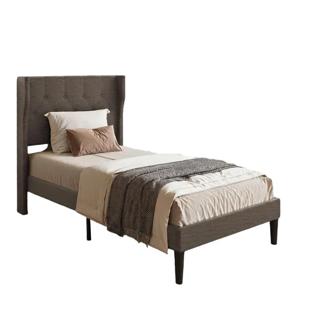 bealife-af14-polsterbett-90x200-dunkelgrau-stoffbett image 1