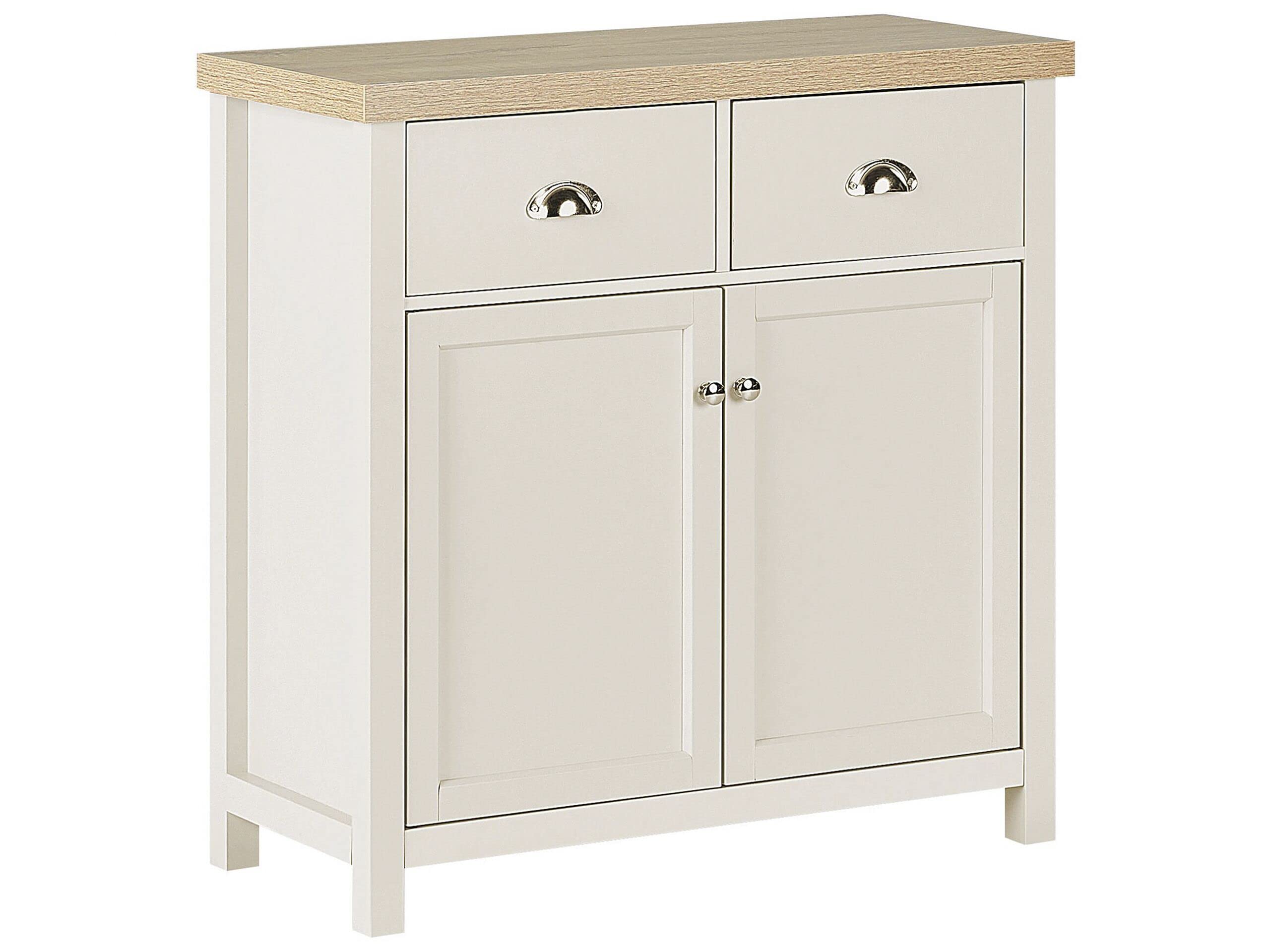 beliani-clio-kommode-beige-heller-holzton-mdf-schubladen-f-cher image 1