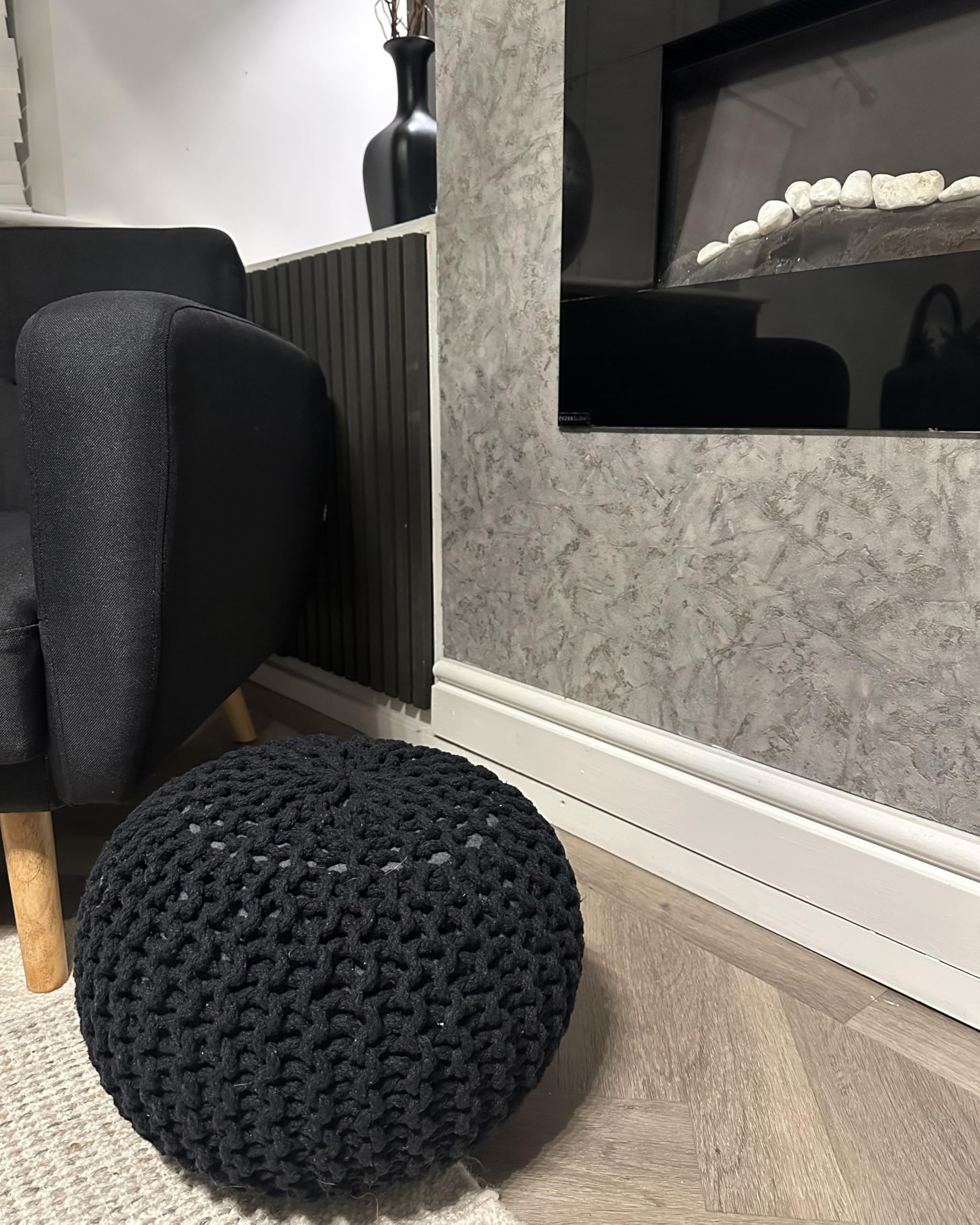 beliani-conrad-pouf-rund-schwarz-baumwolle-40x25-cm image 7