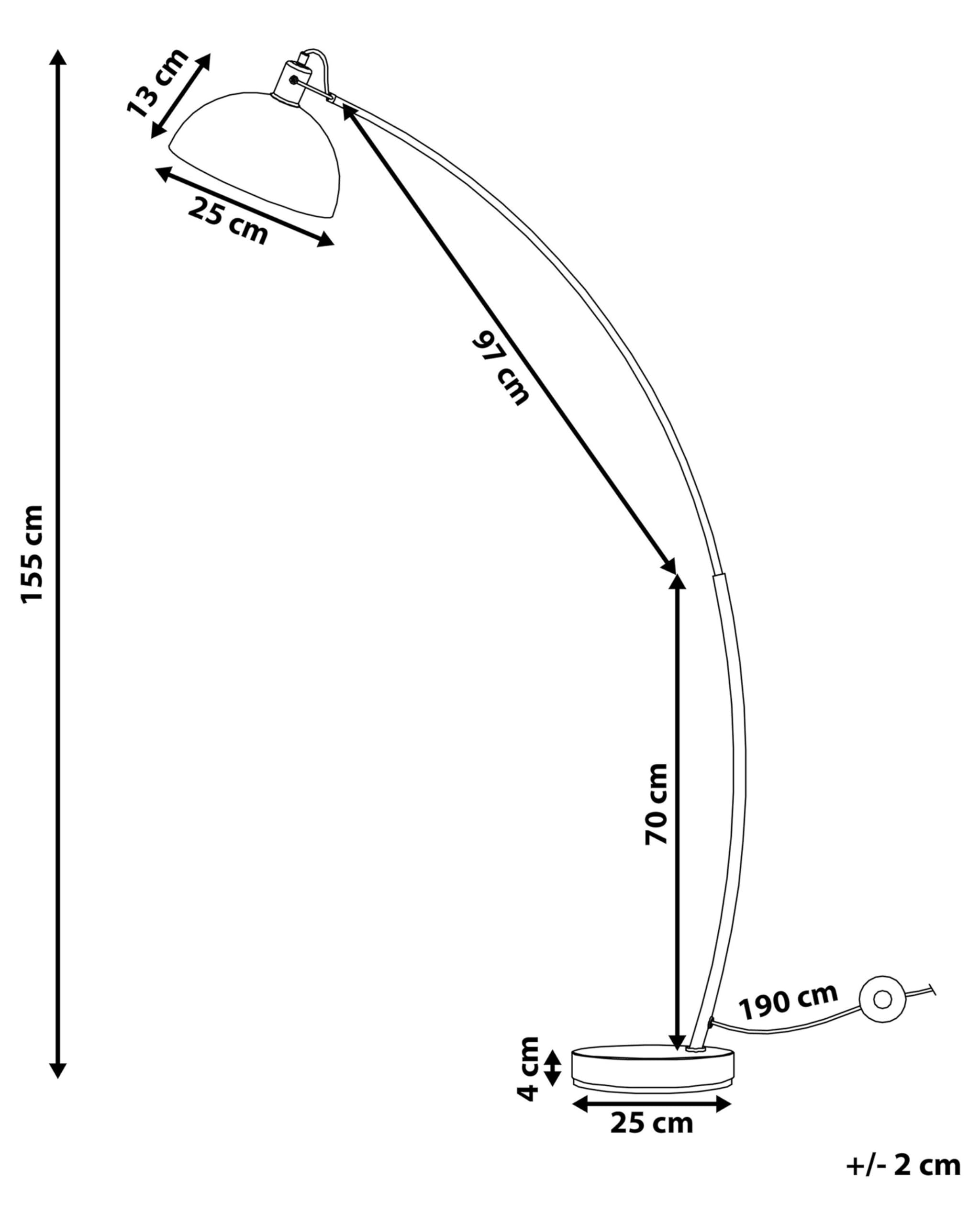 beliani-dintel-stehlampe-metall-silber-155-cm-verstellbar image 3