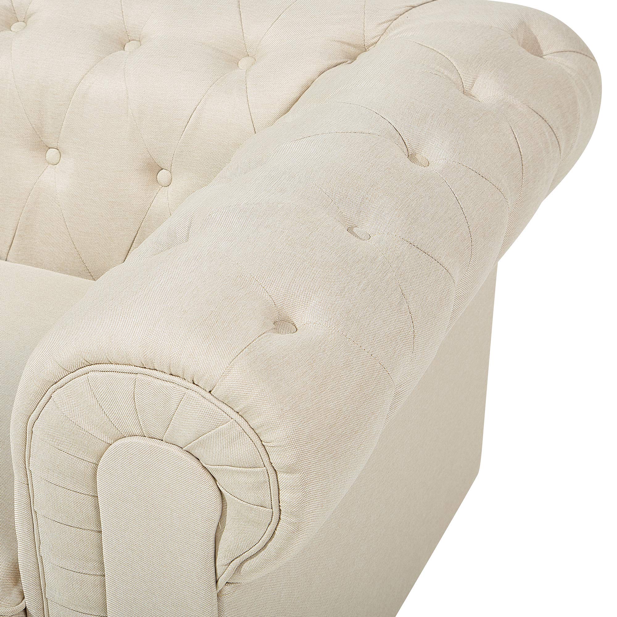 beliani-sessel-chesterfield-sessel-beige-polster-klassisch-armlehne image 6
