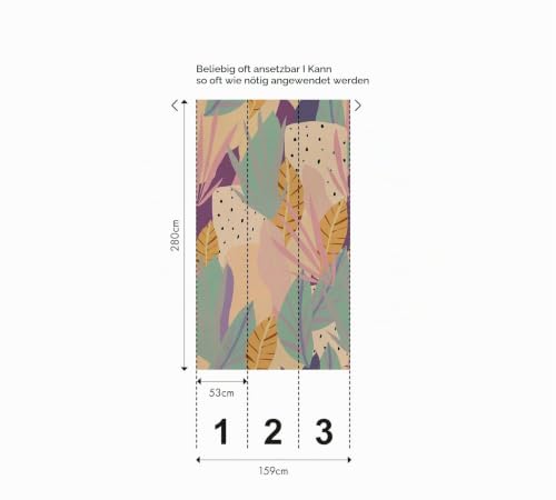 a-s-cr-ation-livingwalls-fototapete-bl-tter-beige-gr-n-xxl image 6