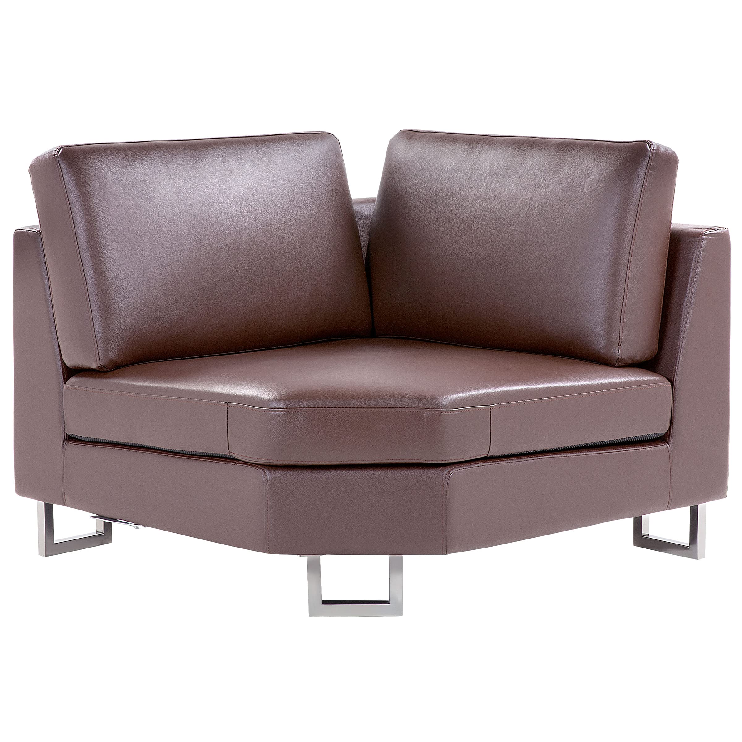beliani-sofas-stockholm-ledersofa-rechts-braun image 6