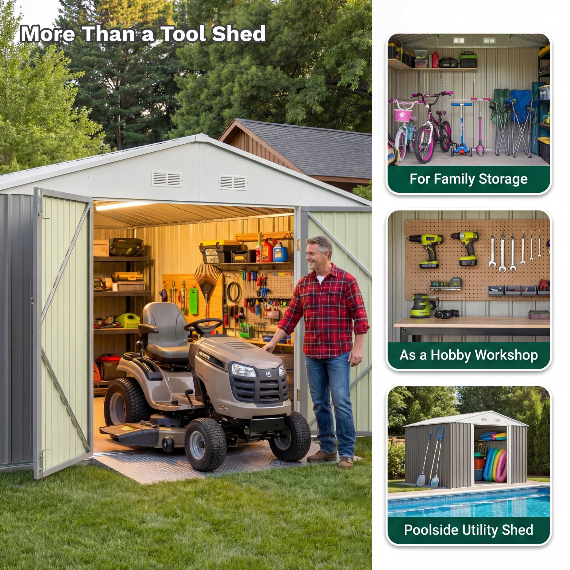 homall-metal-shed-ger-tehaus-metall-grau-10x12ft image 3