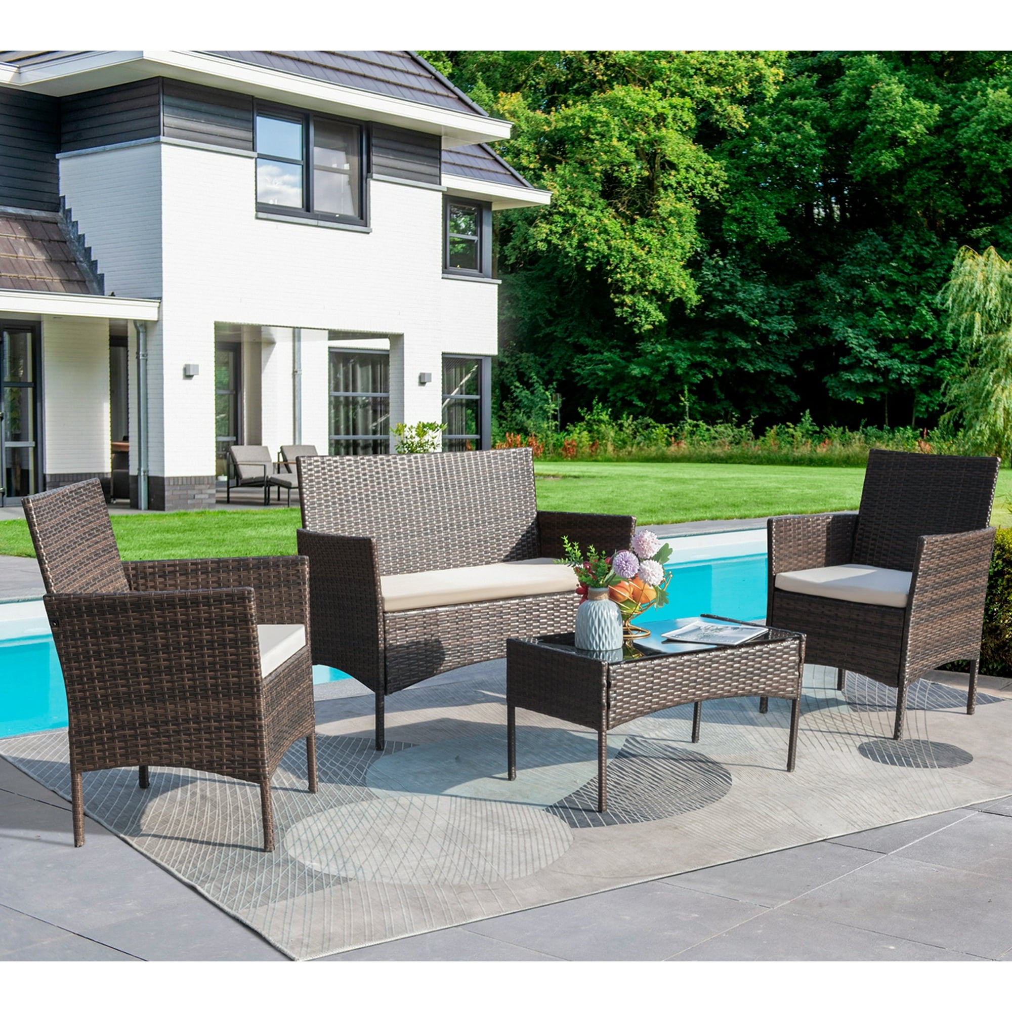 homall-patio-furniture-sitzgruppe-4-tlg-braun-beige-rattan image 1