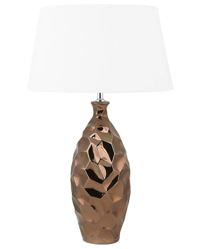 beliani-tori-tischlampe-goldbraun-keramik-e27-61-cm image 1