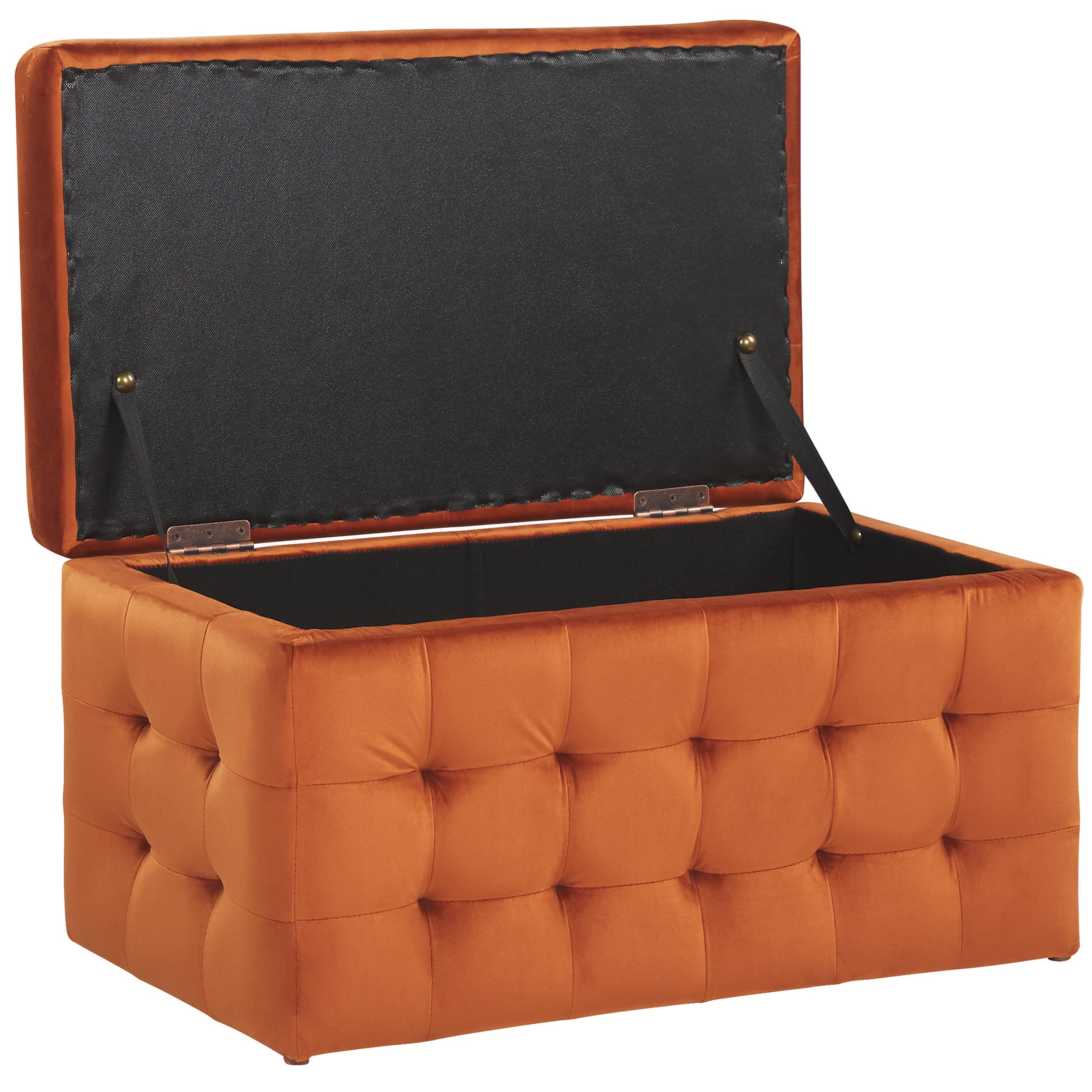 beliani-michigan-hocker-samt-orange-mit-stauraum-72-cm image 5