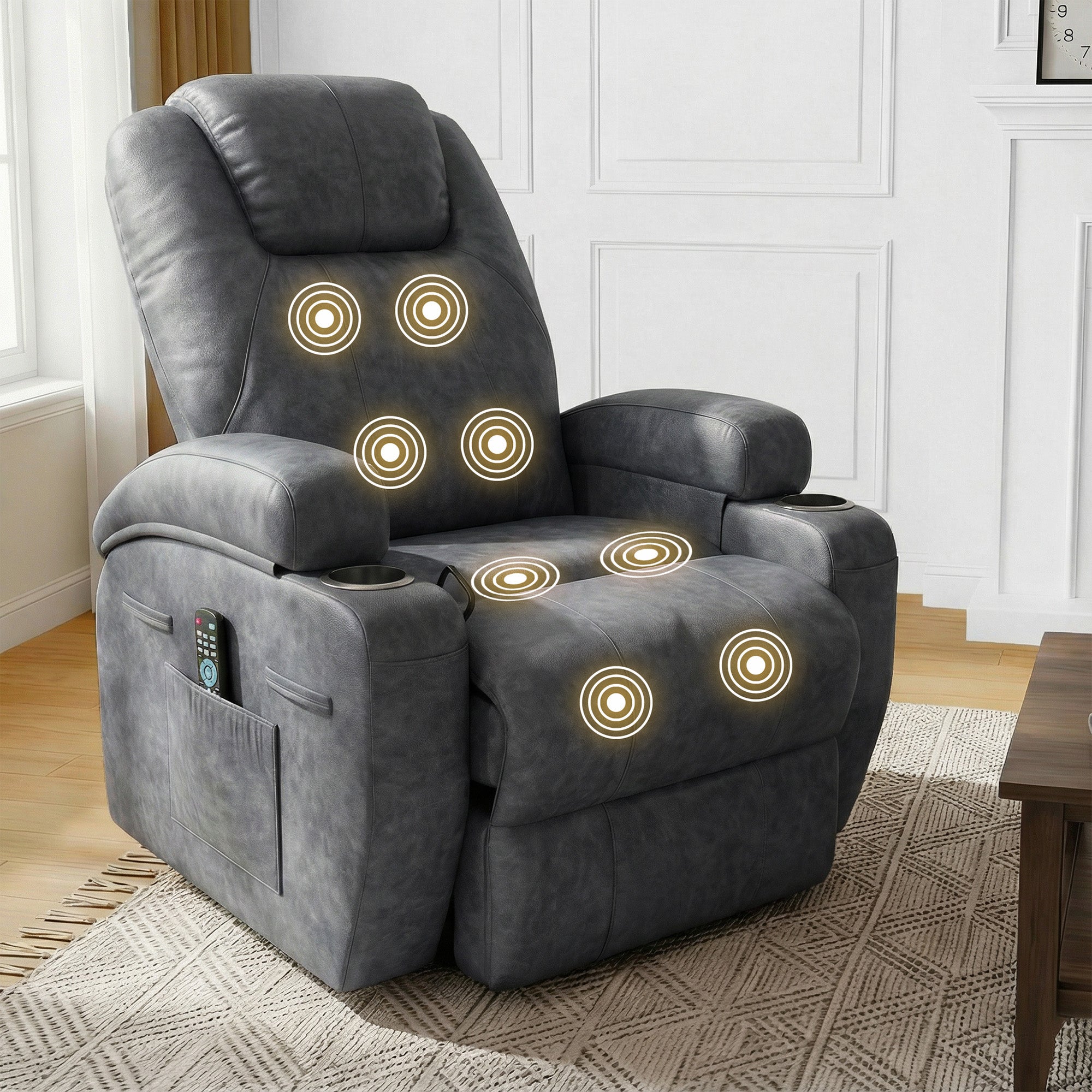 homall-recliner-chair-massagesessel-schwarz-kunstleder image 6